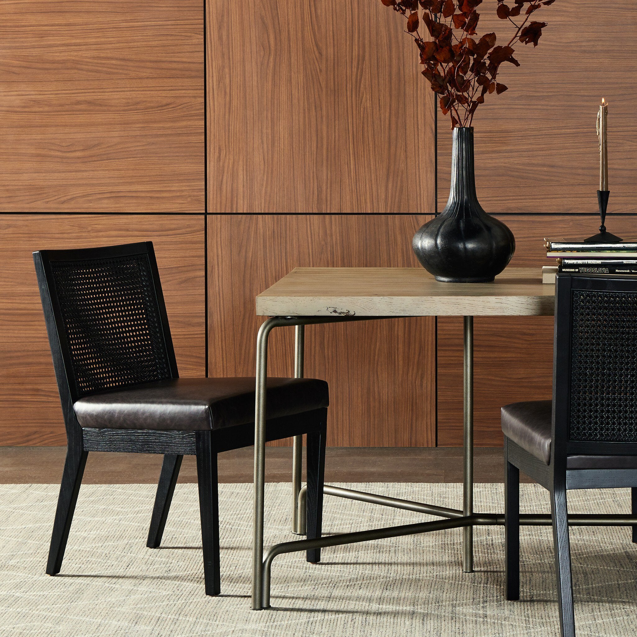 Antonia Cane Armless Dining Chair