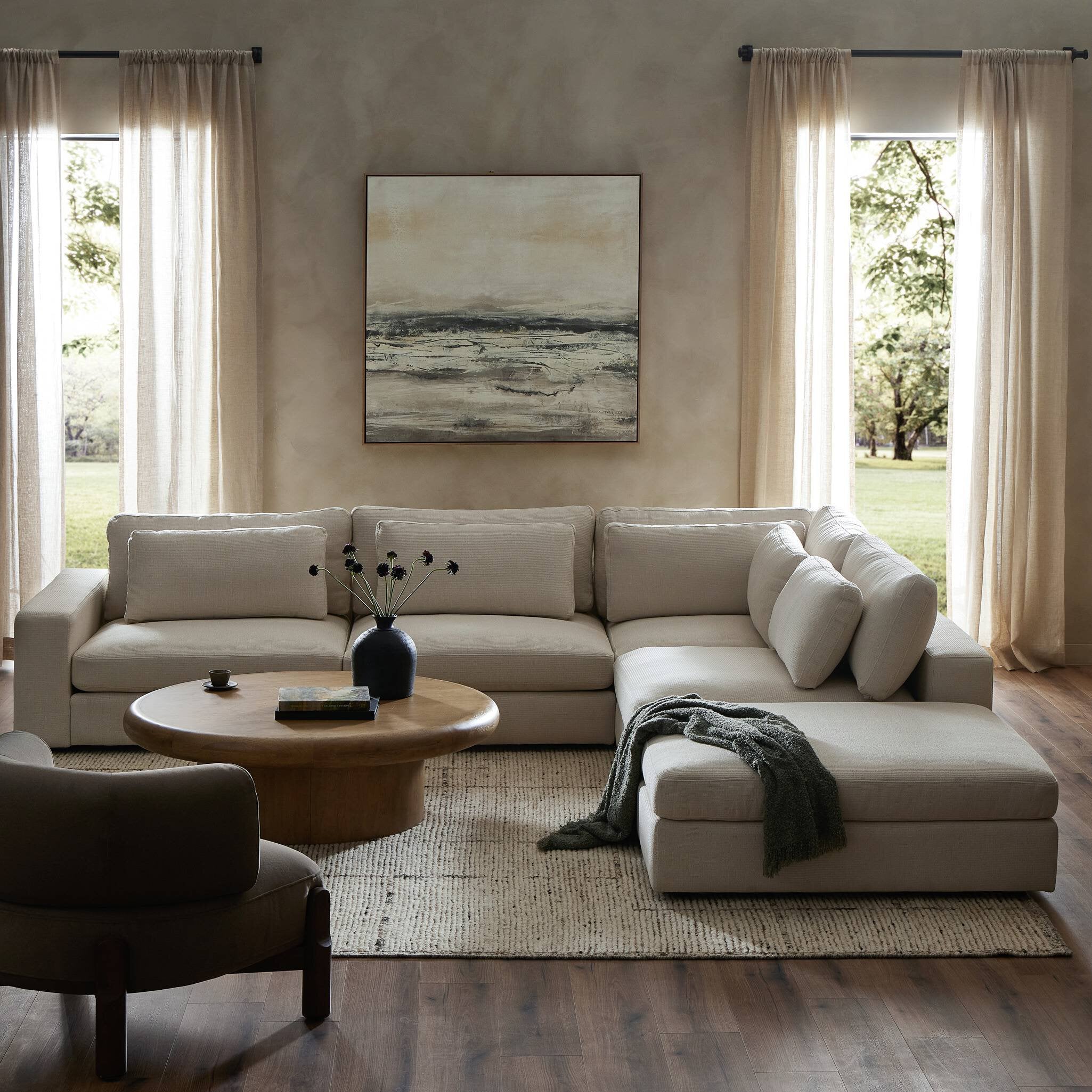 Bloor 4-piece Sectional W/ Ottoman