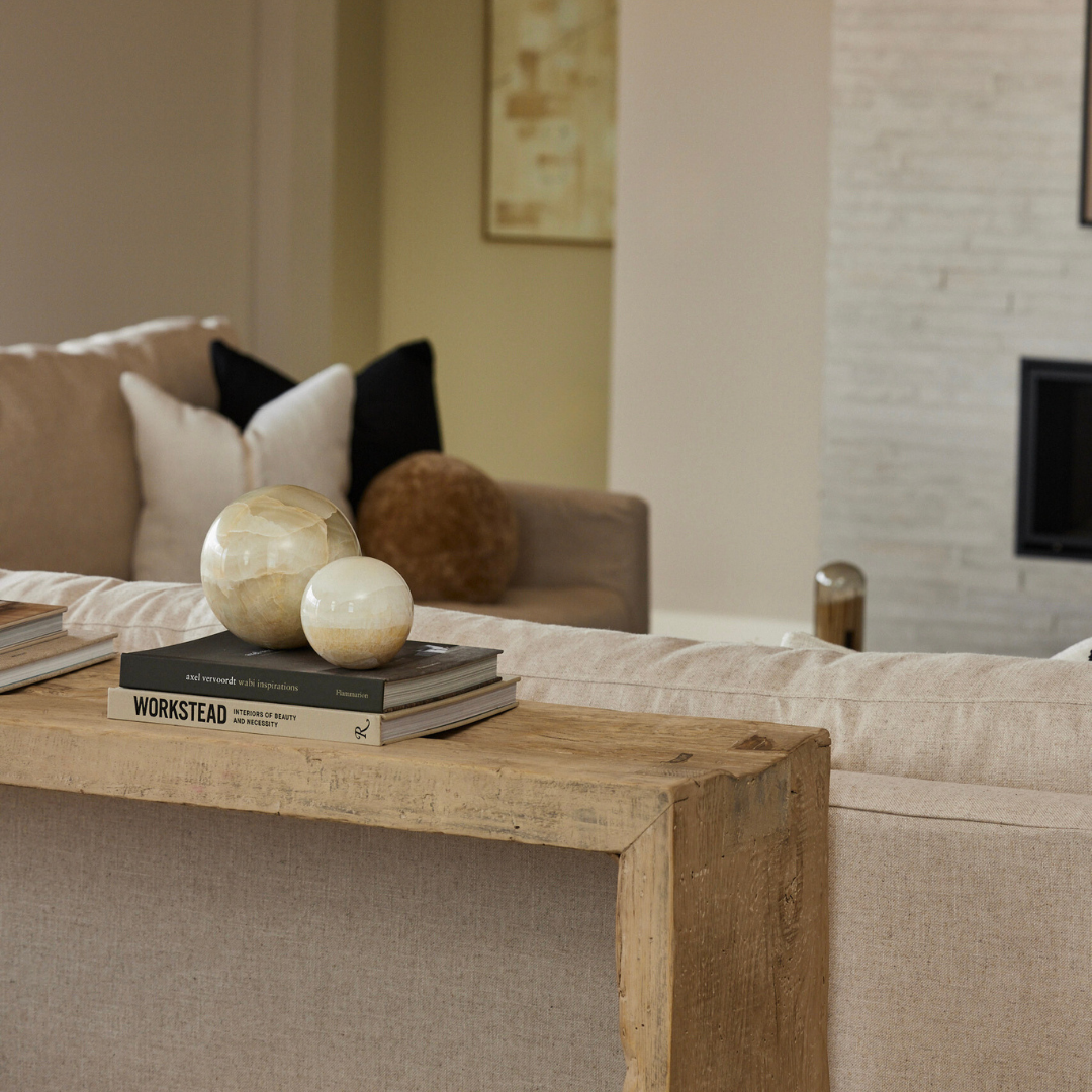 Long Vintage Waterfall Console Table