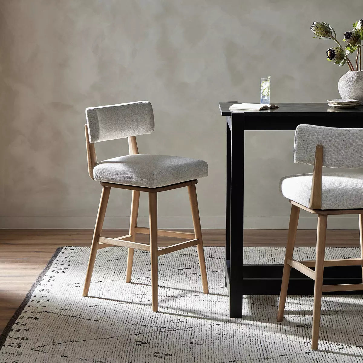 Lowell Swivel Bar + Counter Stool