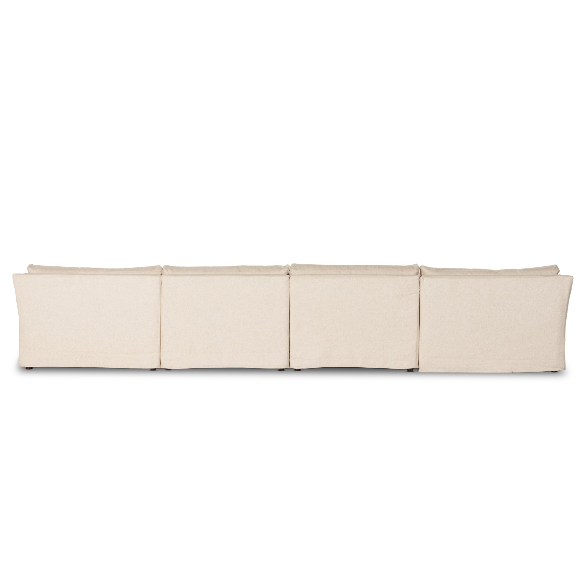 Delray 4-piece Slipcover Sectional