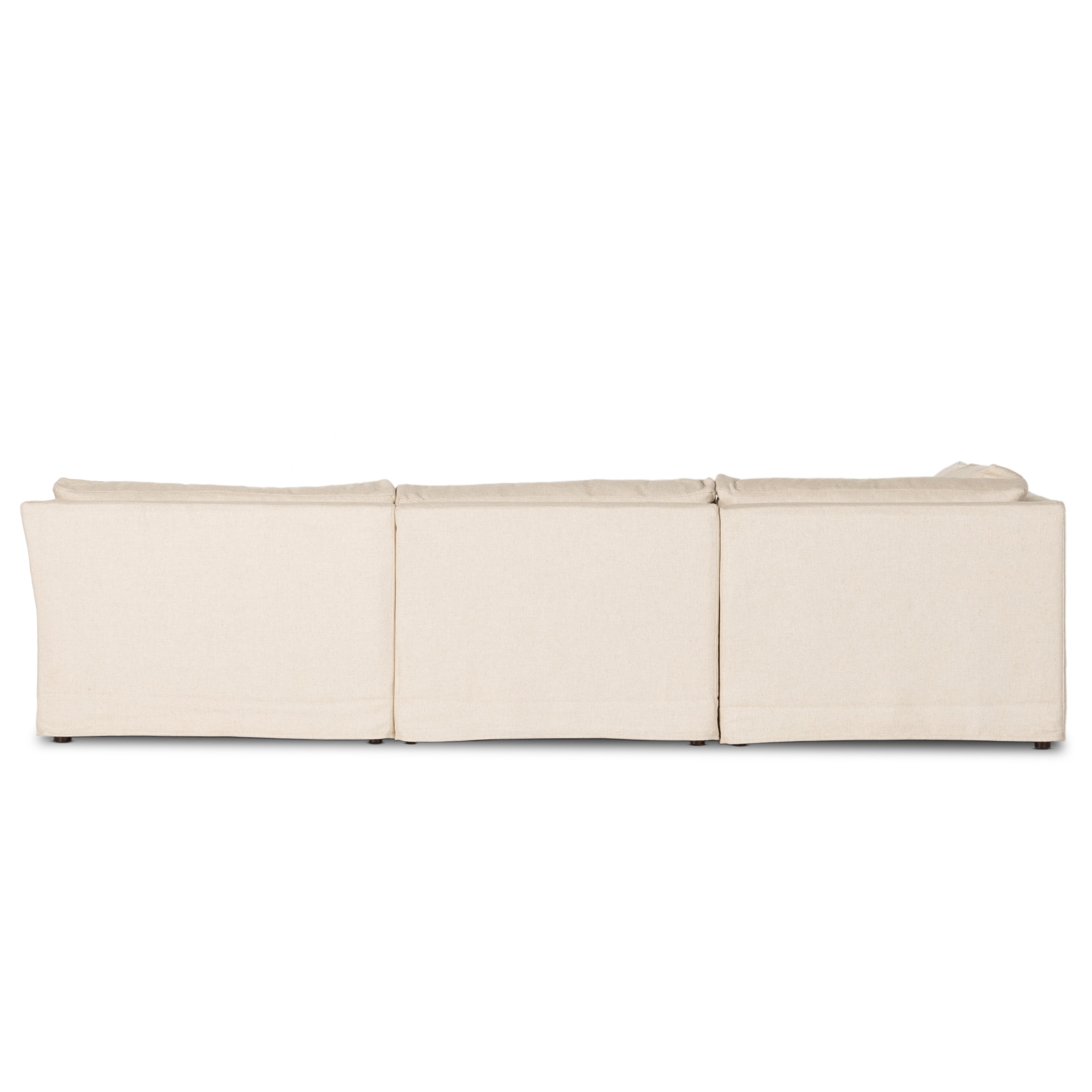 Delray 4-piece Slipcover Sectional