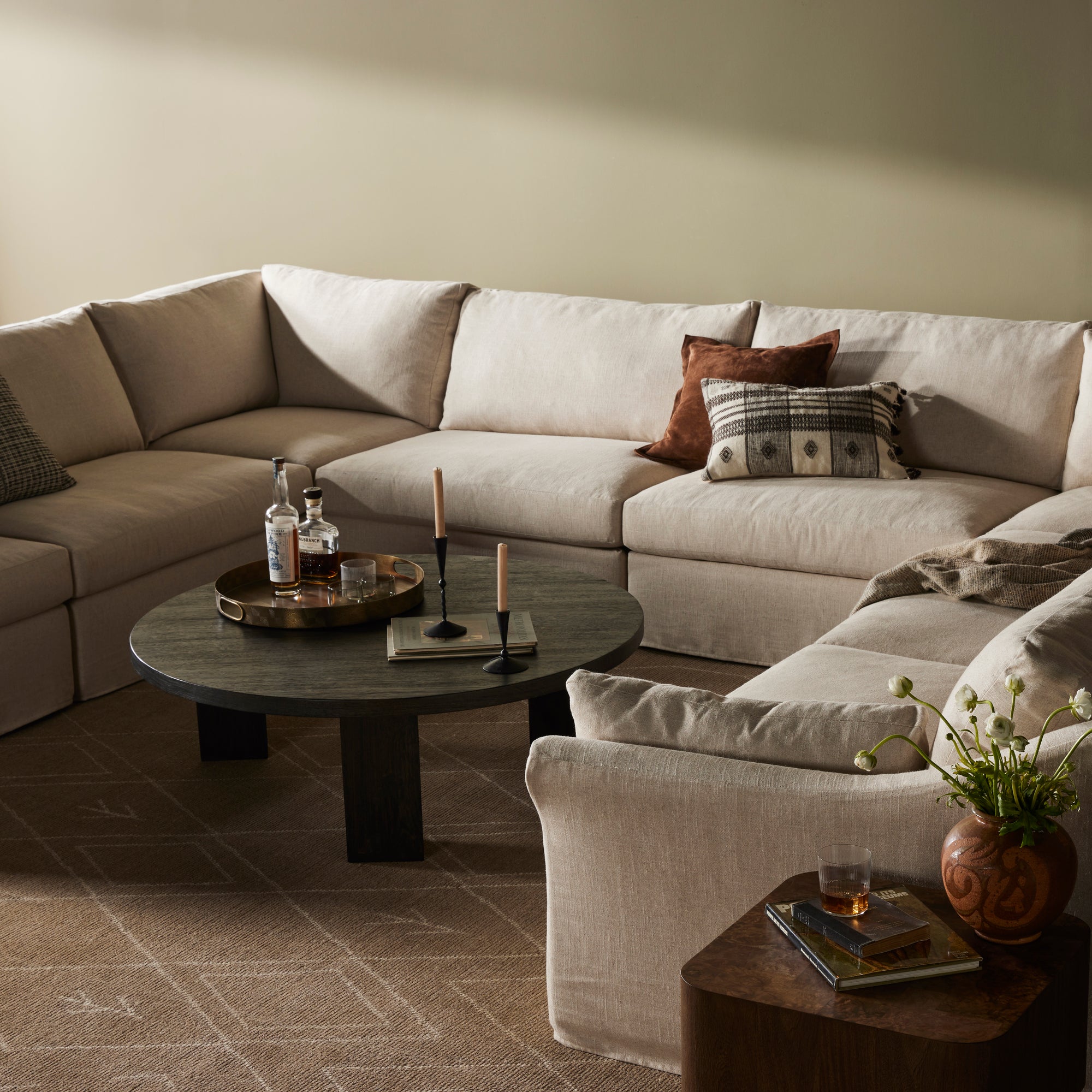 Delray 8pc Slipcover Sofa Sectional