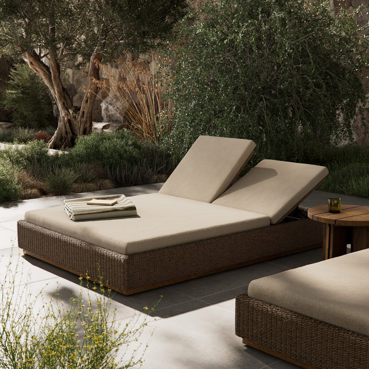 Liana Outdoor Double Chaise - StyleMeGHD - Outdoor Lounge Seating