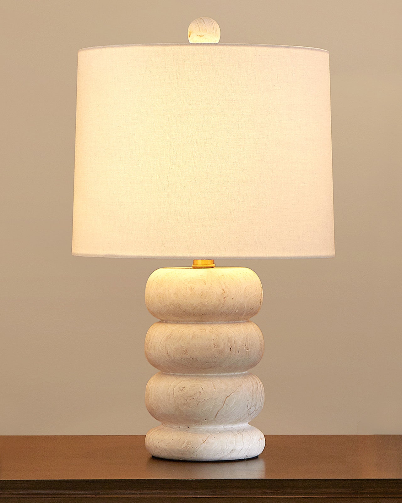 Noah Travertine Table Lamp