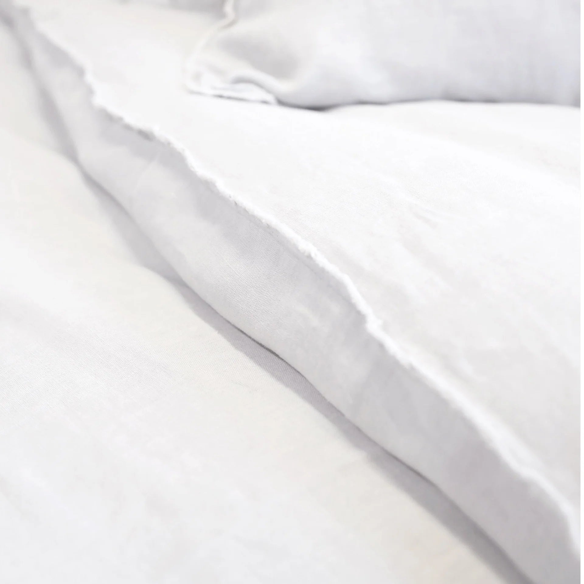 Blair Linen Duvet Set - White