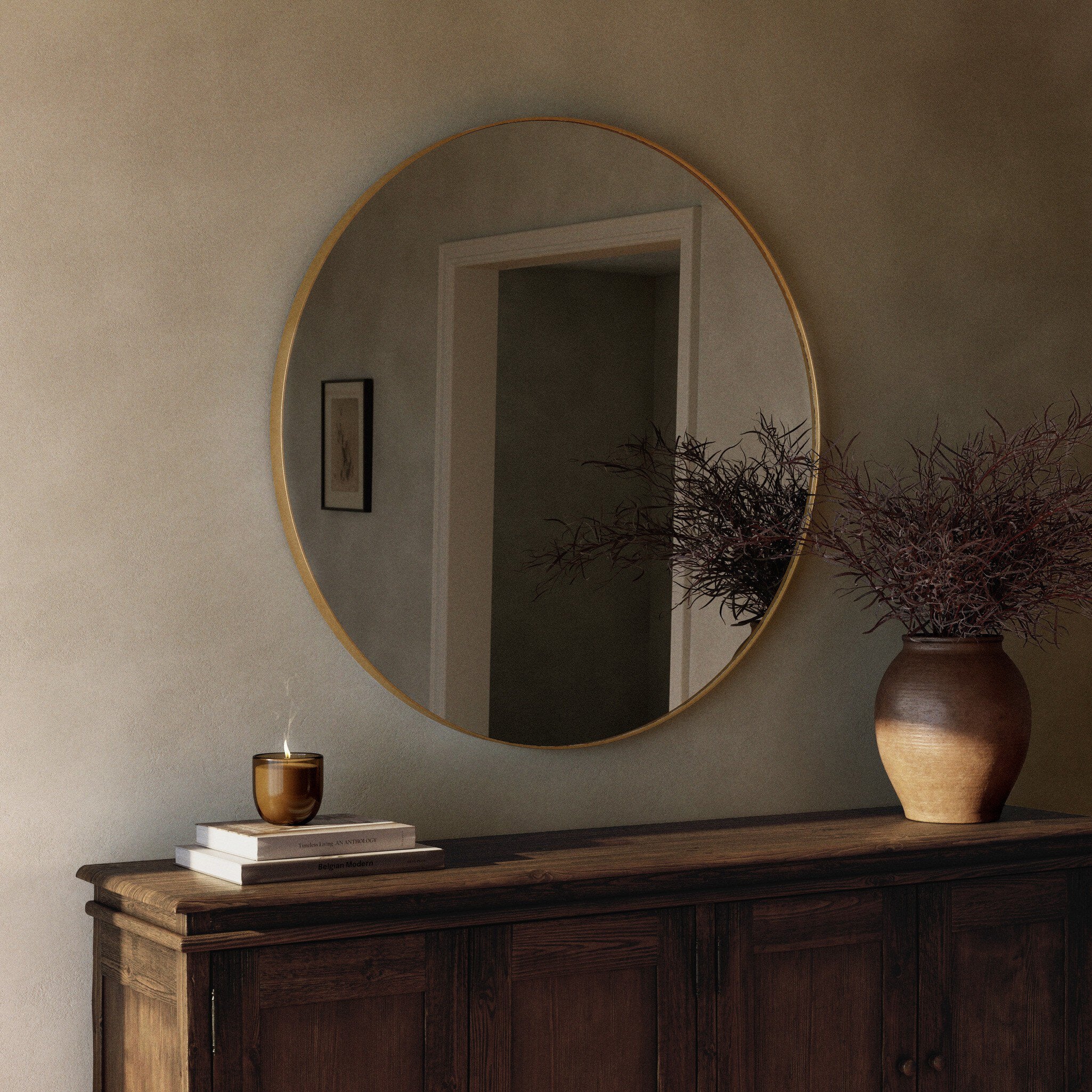 Bellvue Round Mirror