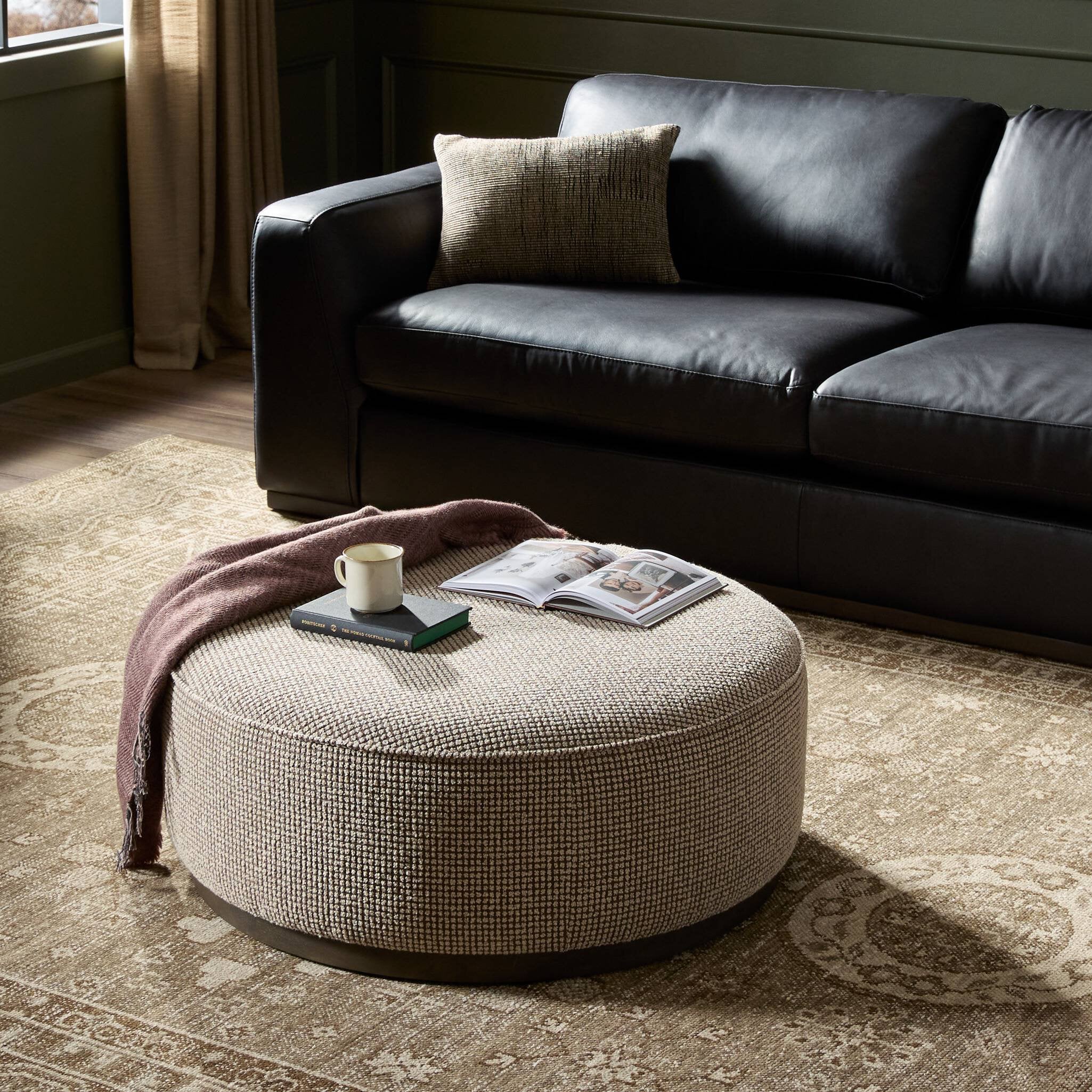 Sinclair Large Round Ottoman