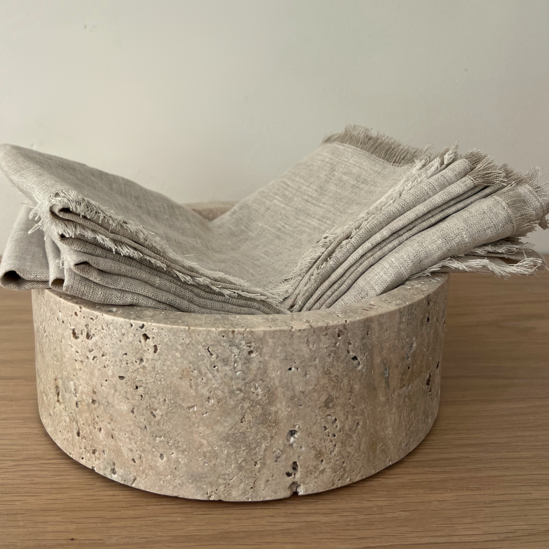 Malachi Travertine Bowl