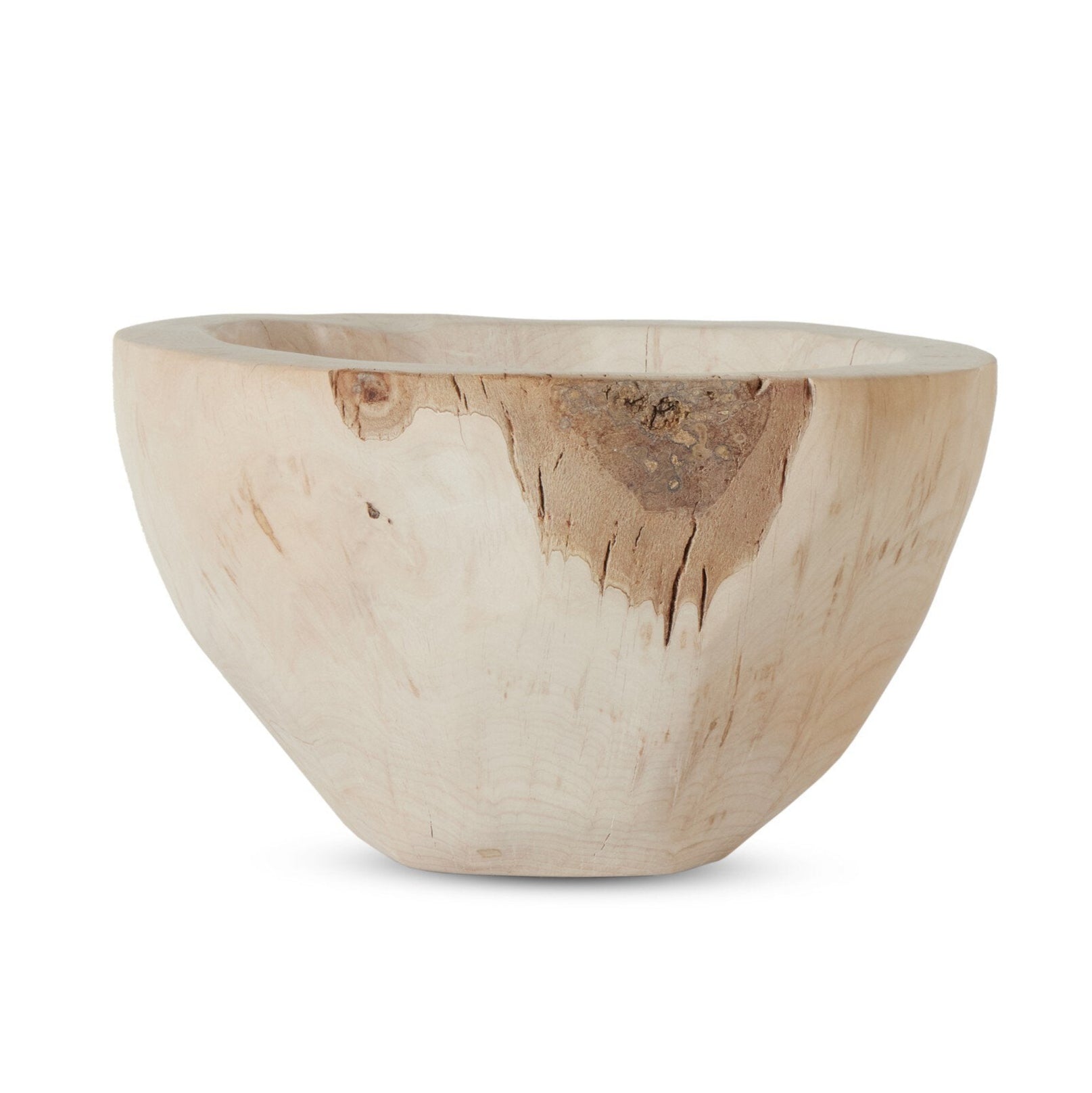 Reclaimed Wood Bowl, Ivory