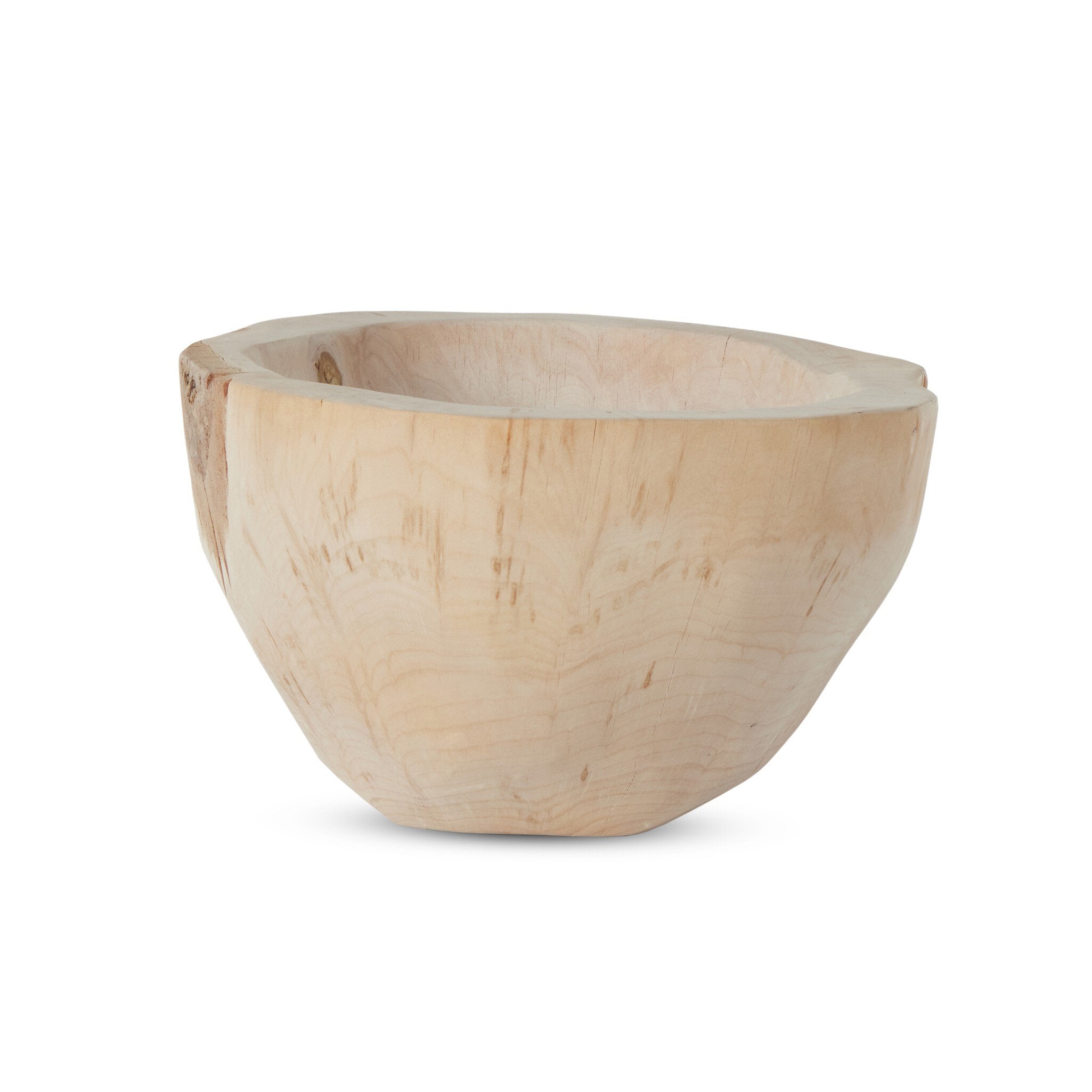 Reclaimed Wood Bowl, Ivory