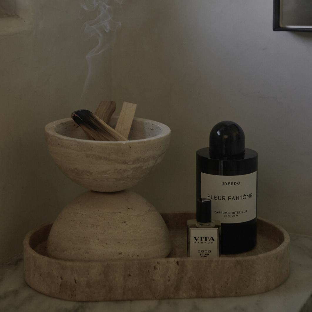 Travertine Smudge Set