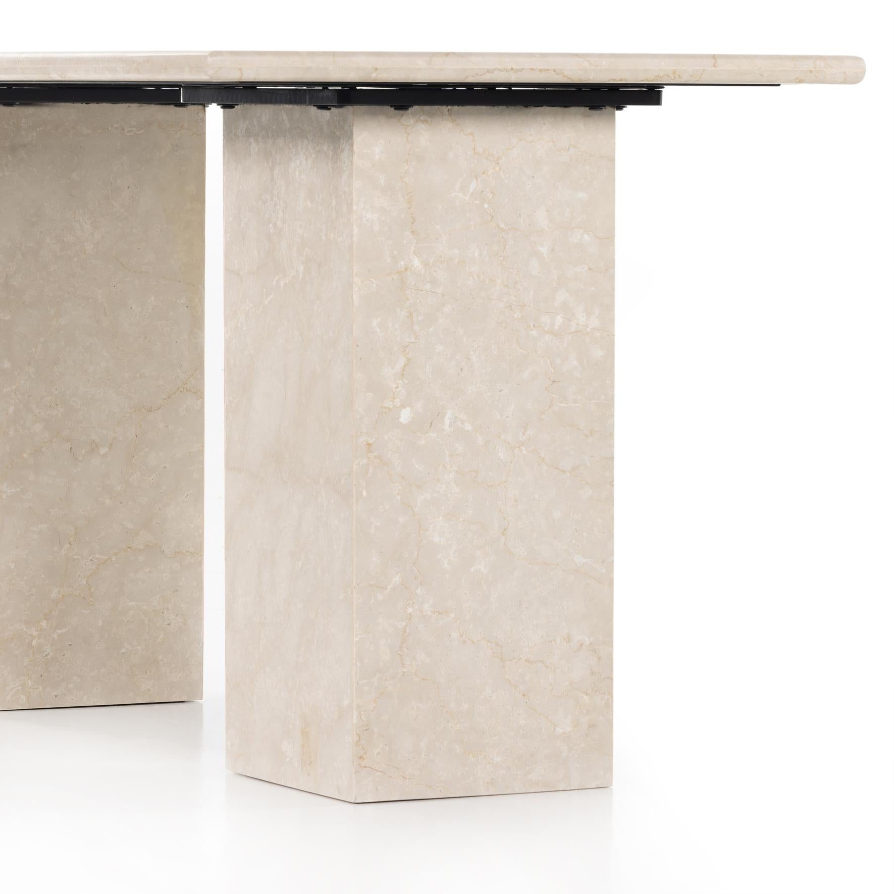 Arum Desk-Cream Marble - StyleMeGHD - Furniture