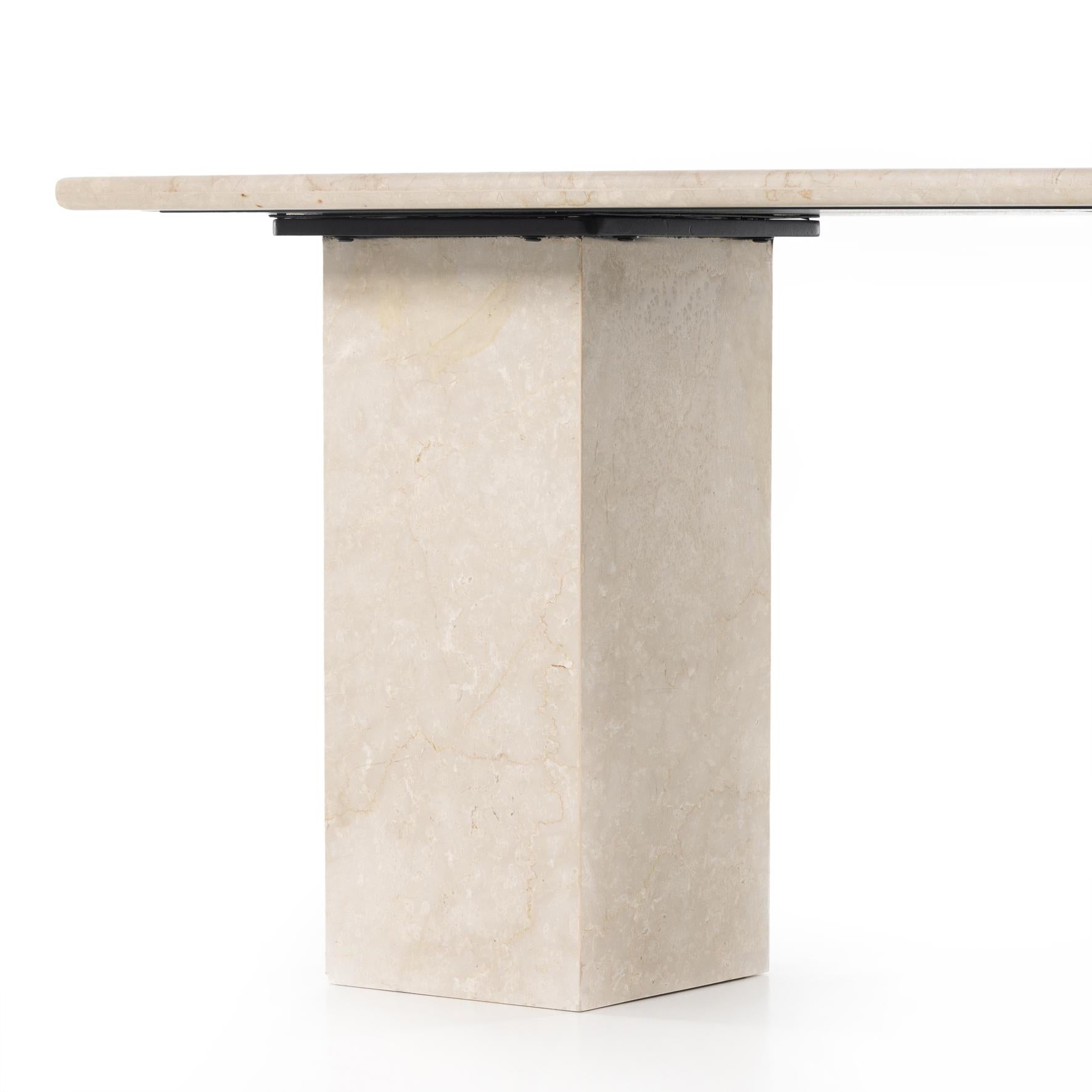 Arum Desk-Cream Marble - StyleMeGHD - Furniture