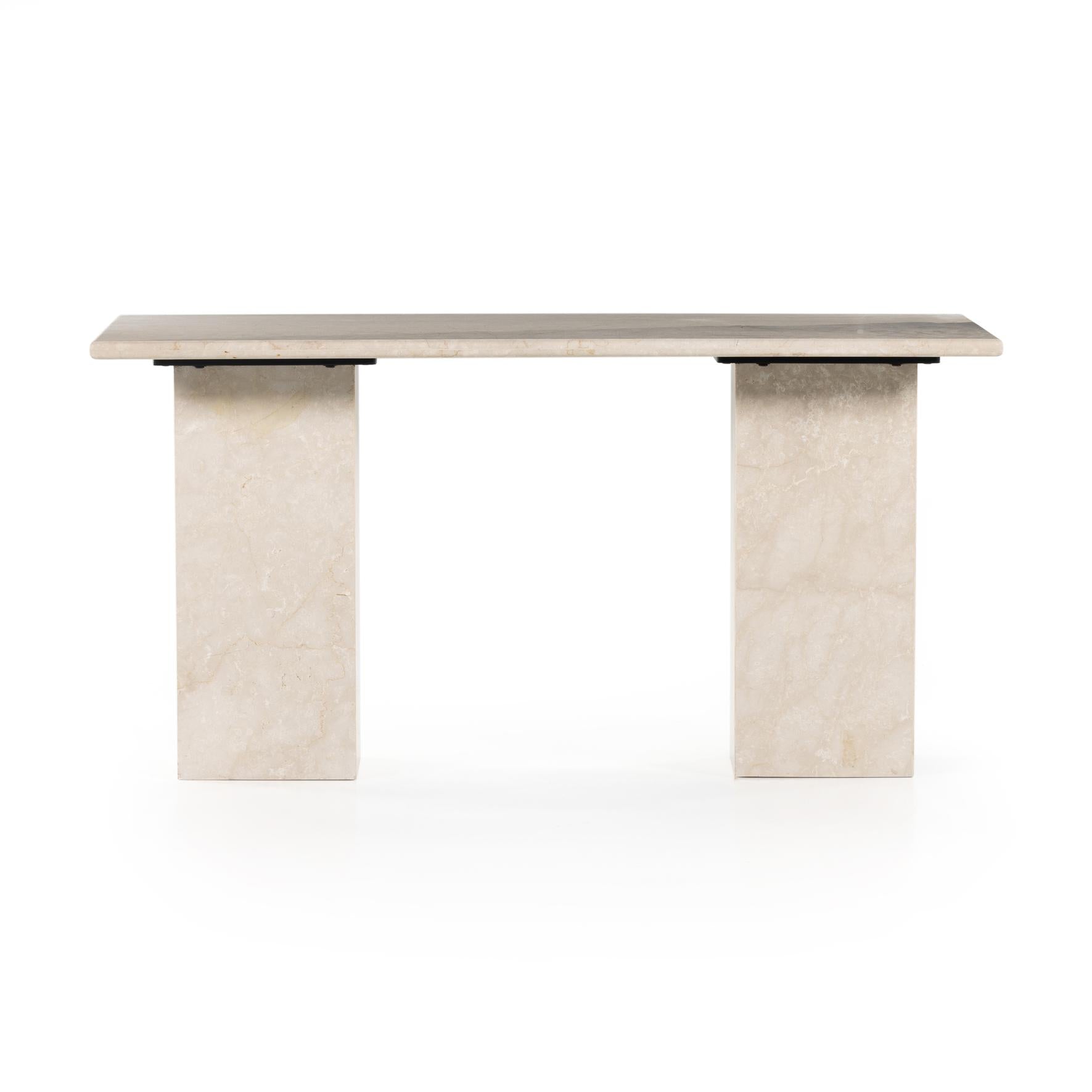 Arum Desk-Cream Marble - StyleMeGHD - Furniture