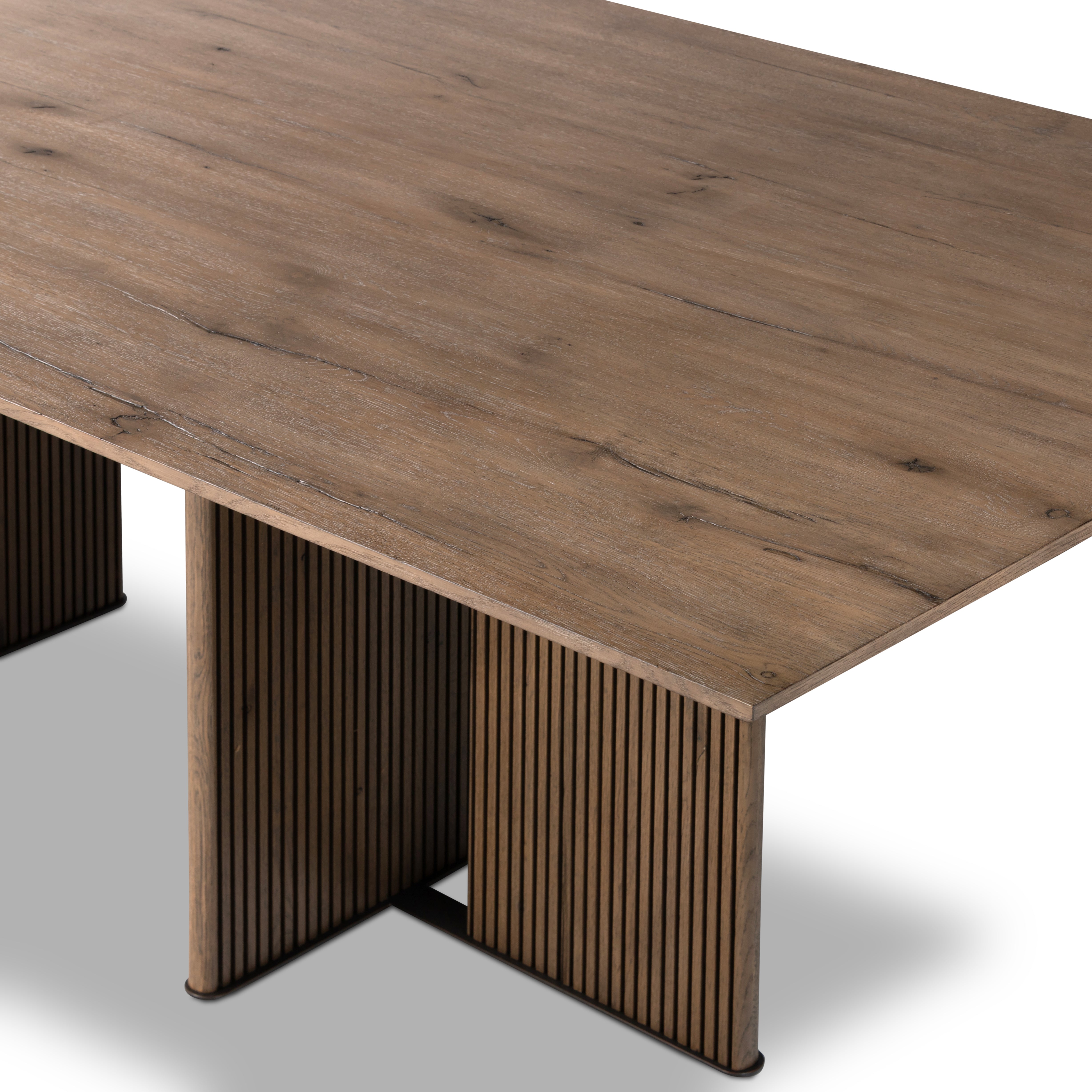 Leo Dining Table-Rustic Grey Veneer - StyleMeGHD - 