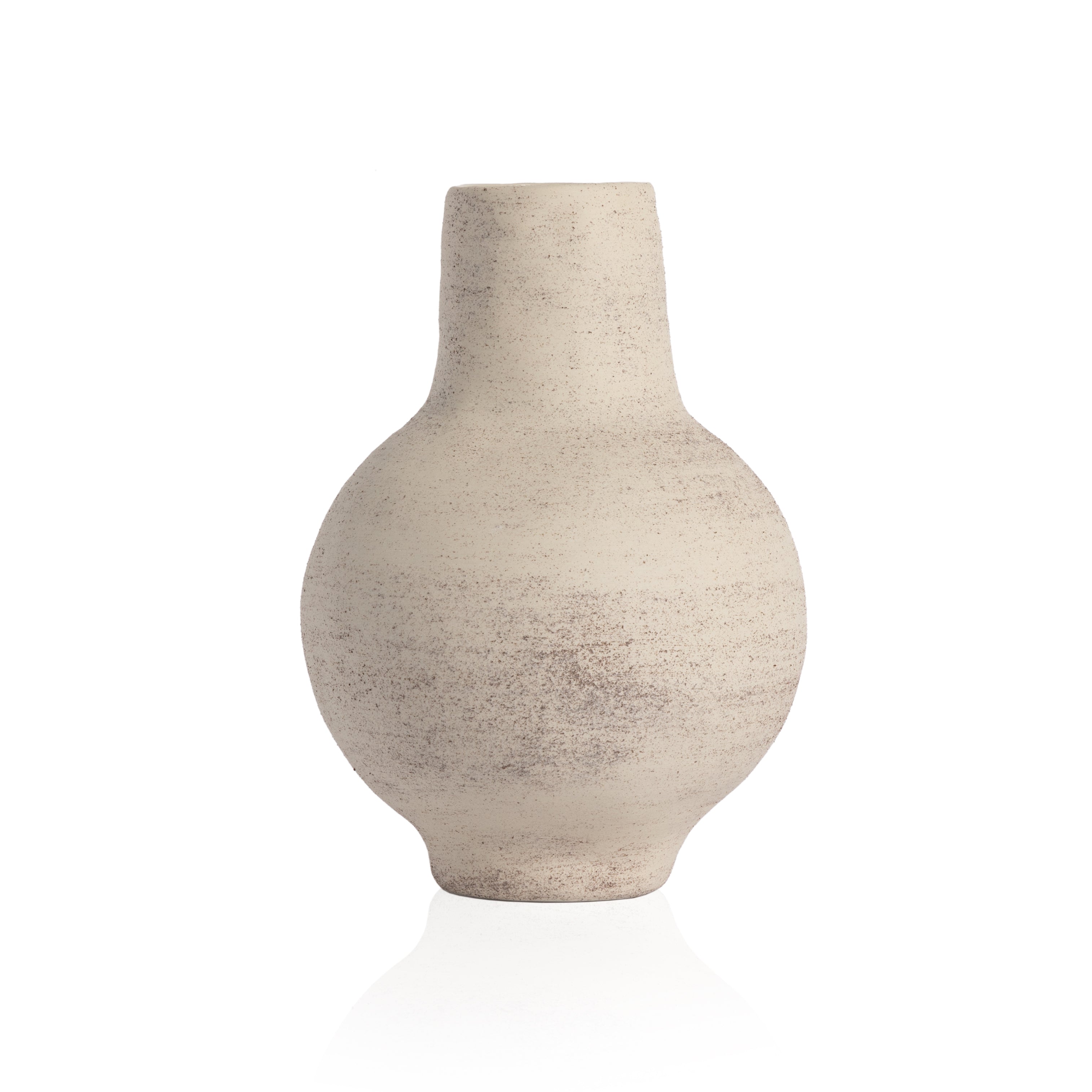 Arid Round Vase-Distressed Cream - StyleMeGHD - 