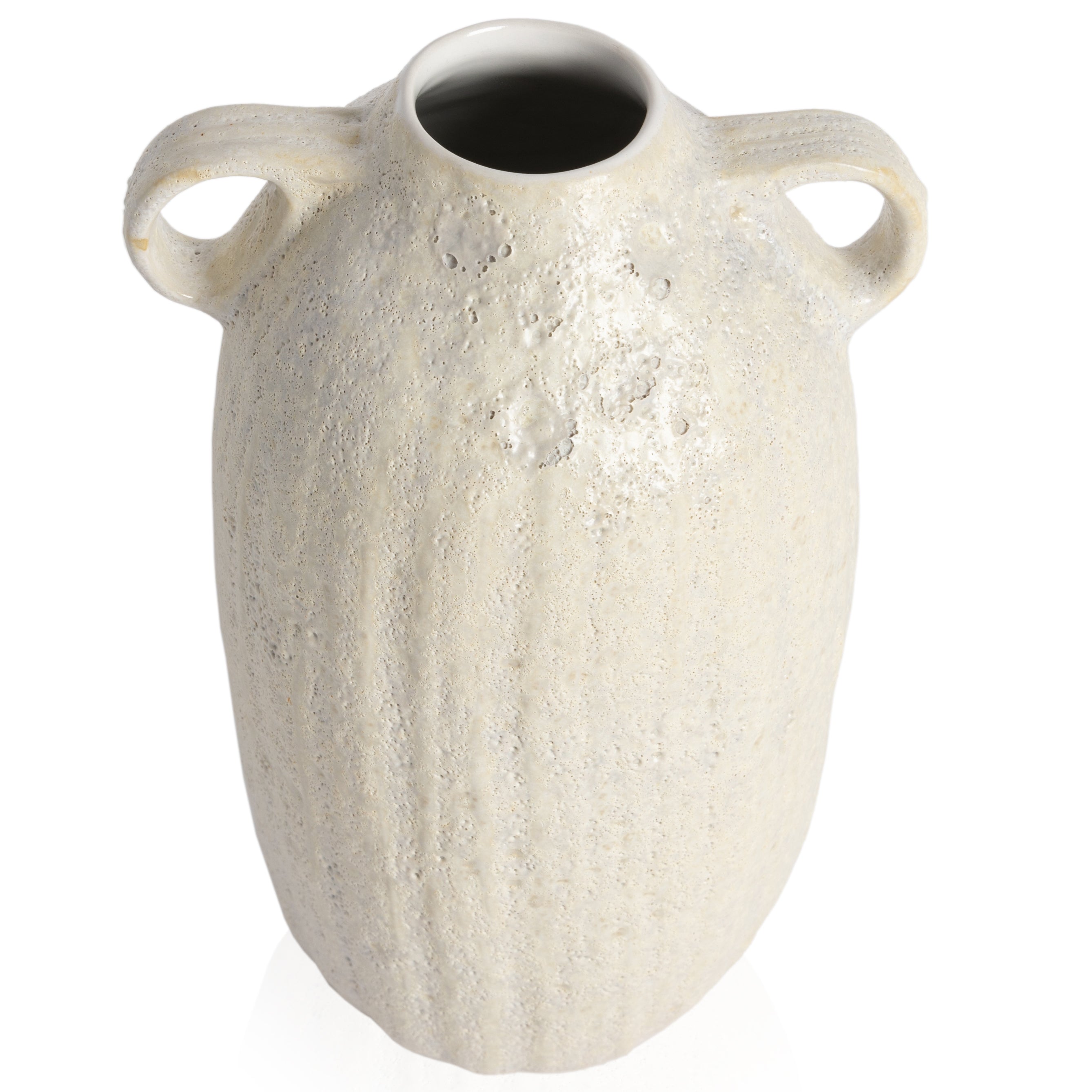 Cascada Vase-Eggshell White Ceramic - StyleMeGHD - 