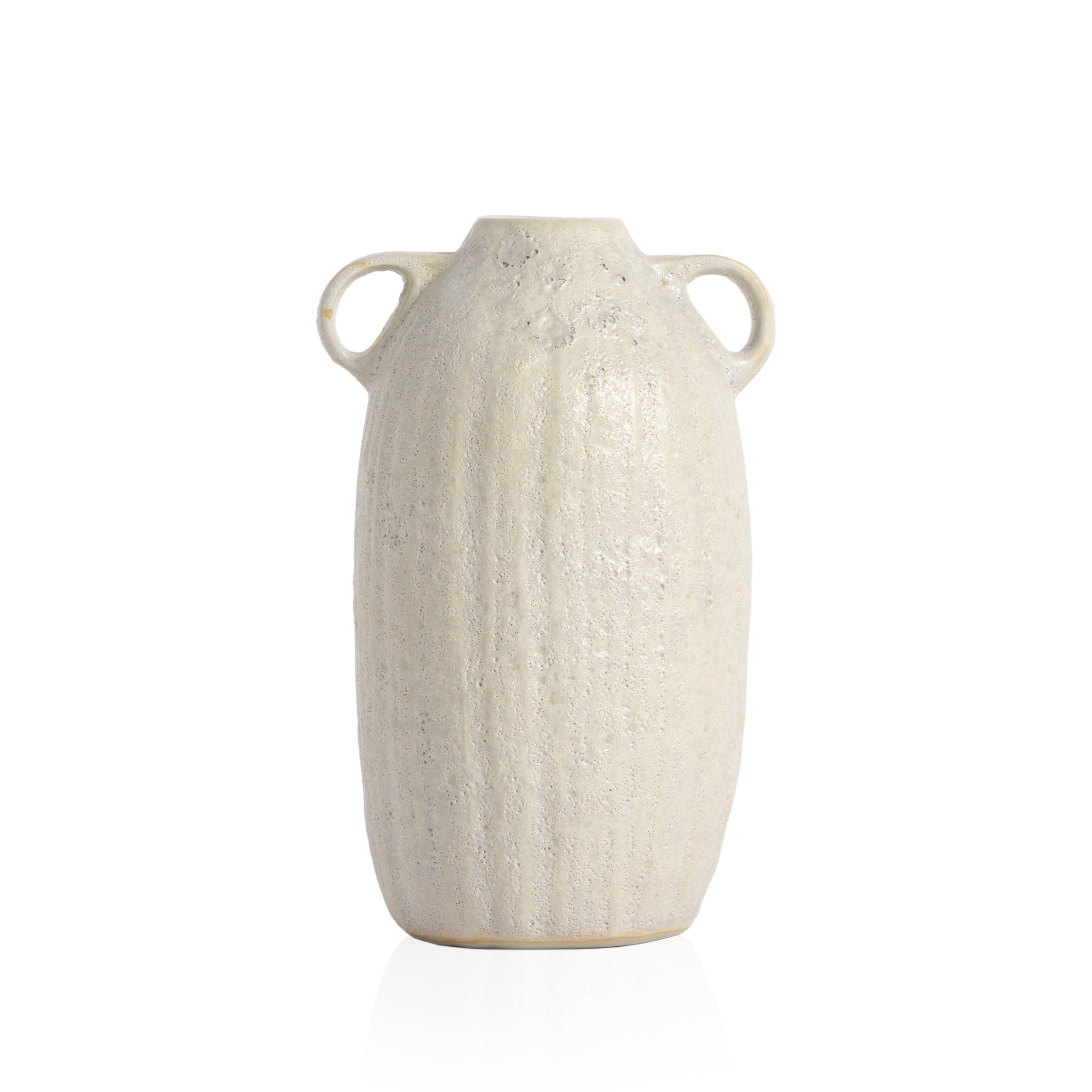 Cascada Vase-Eggshell White Ceramic - StyleMeGHD - 