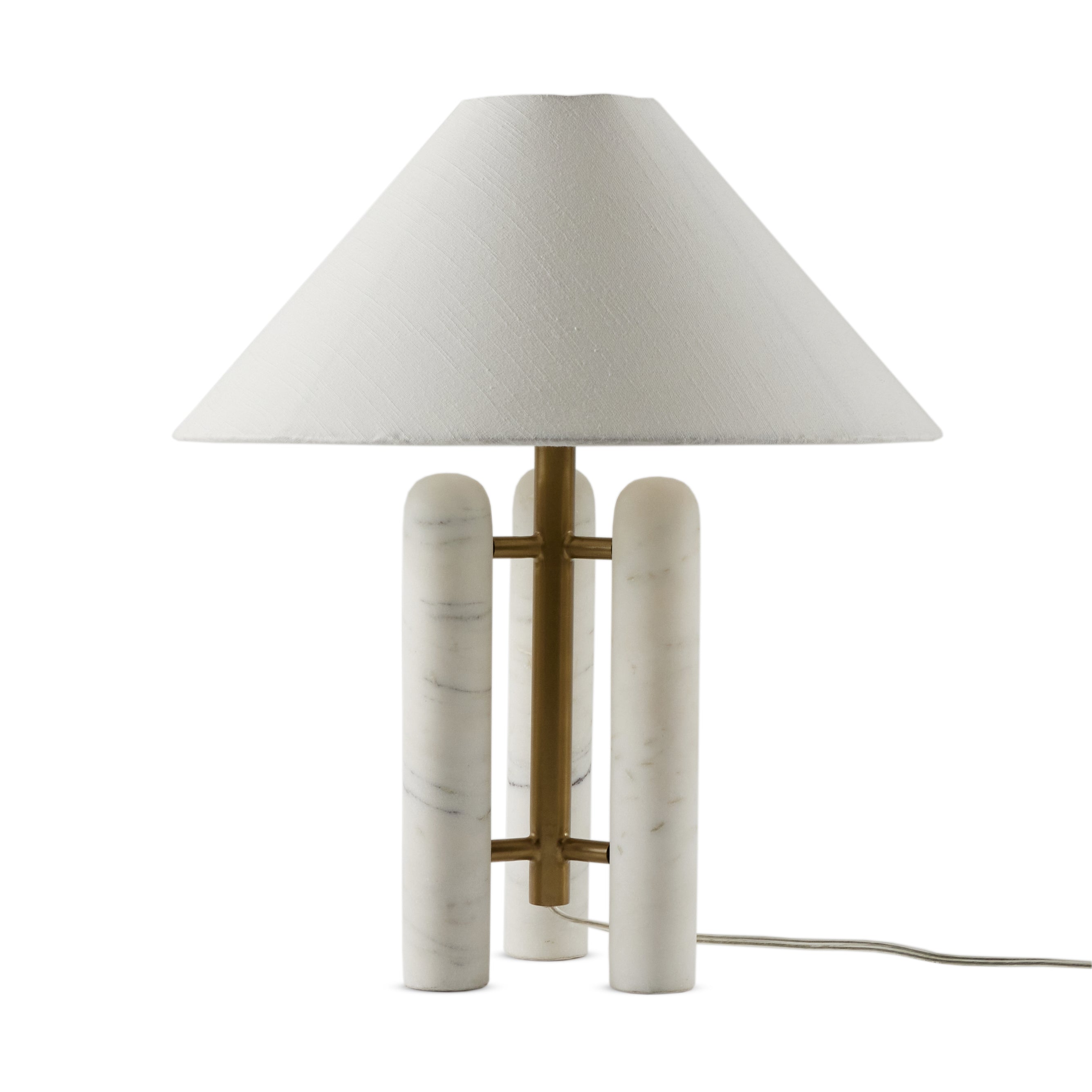 Medici Table Lamp-Chrcl And White Mrbl - StyleMeGHD - 