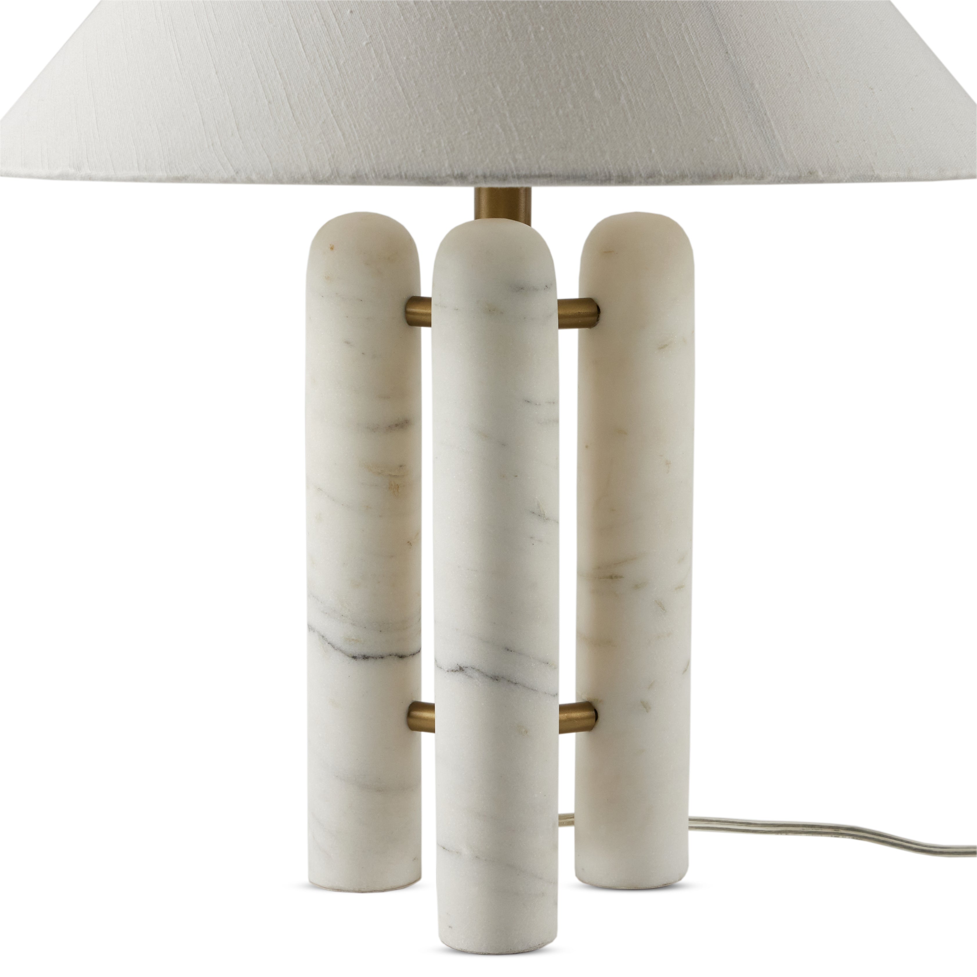 Medici Table Lamp-Chrcl And White Mrbl - StyleMeGHD - 