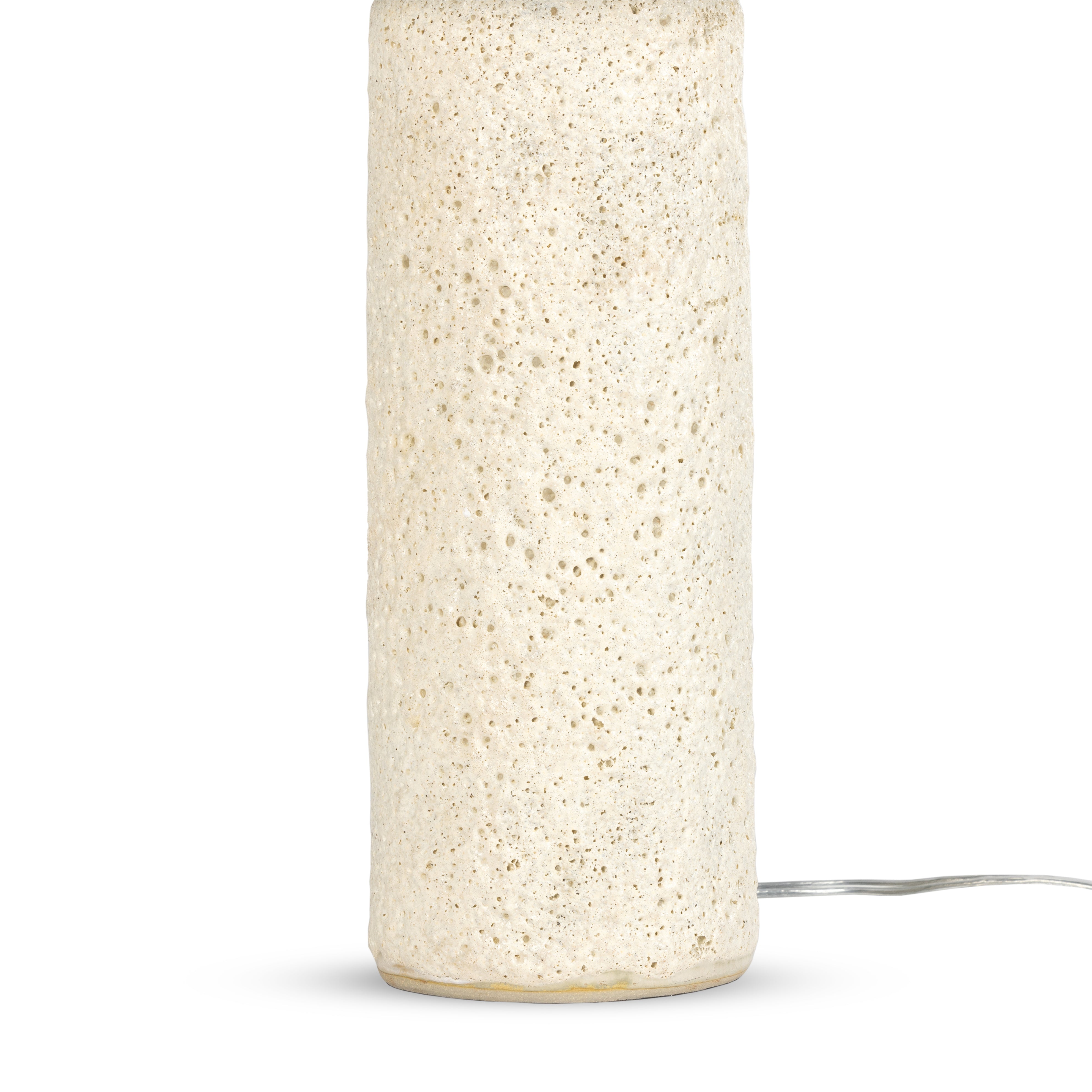 Ozer Table Lamp-Reactive White Glaze - StyleMeGHD - 