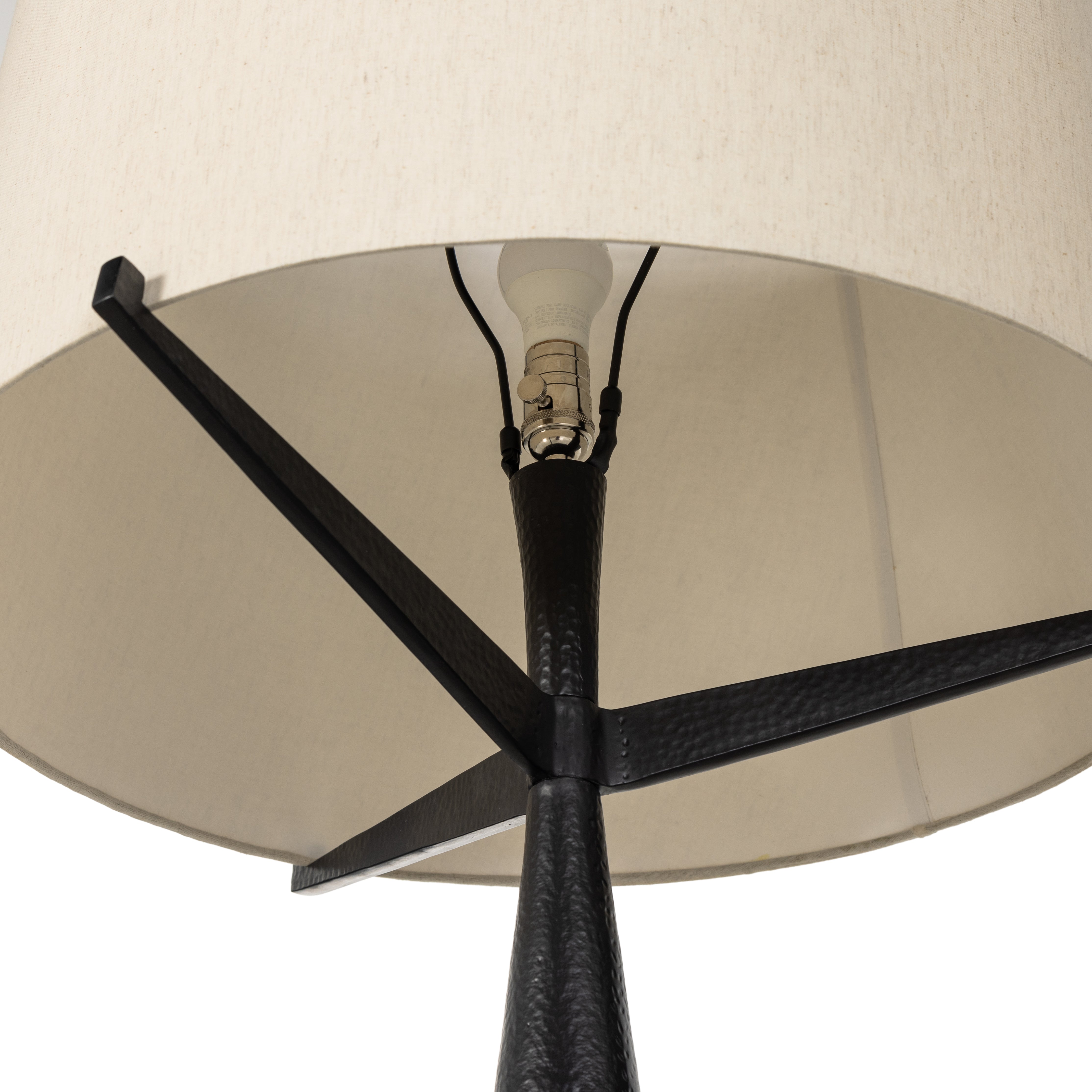 Ziggy Floor Lamp-Hammered Black Aluminum - StyleMeGHD - 