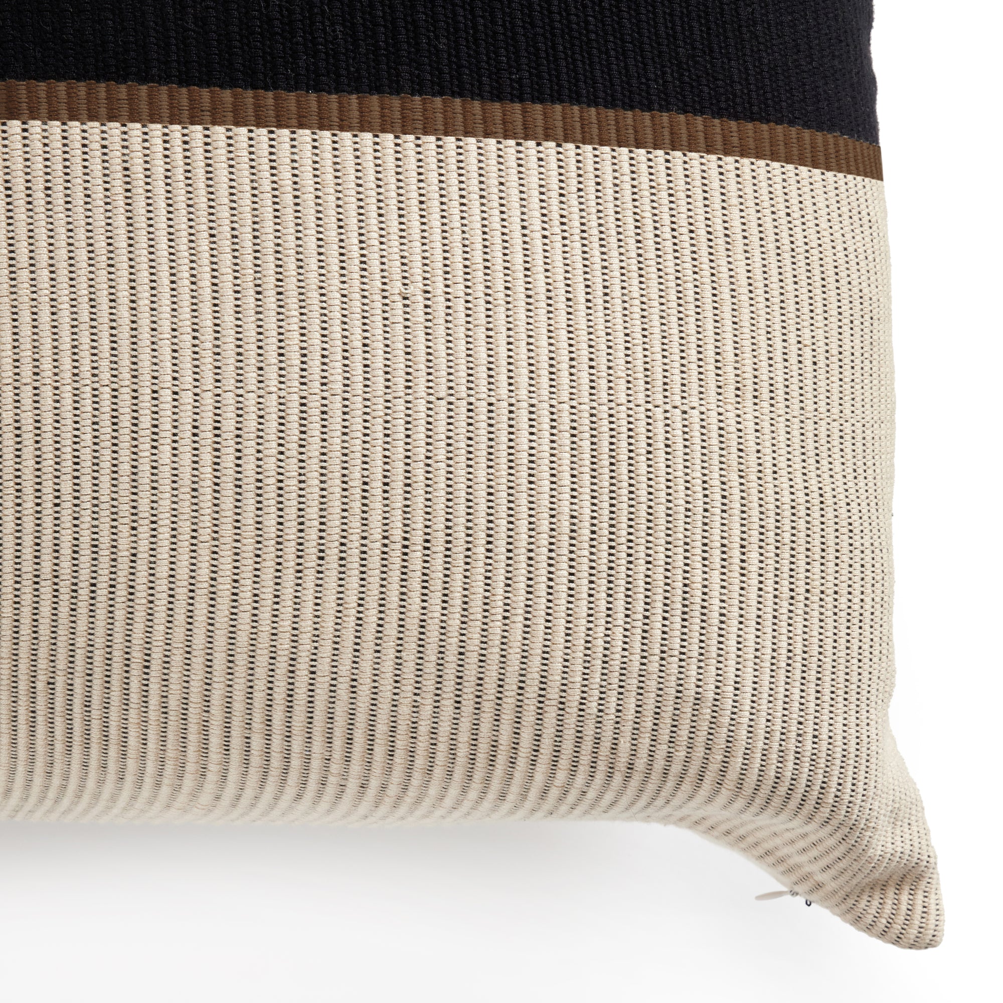 Madeline Handwoven Pillow - Black