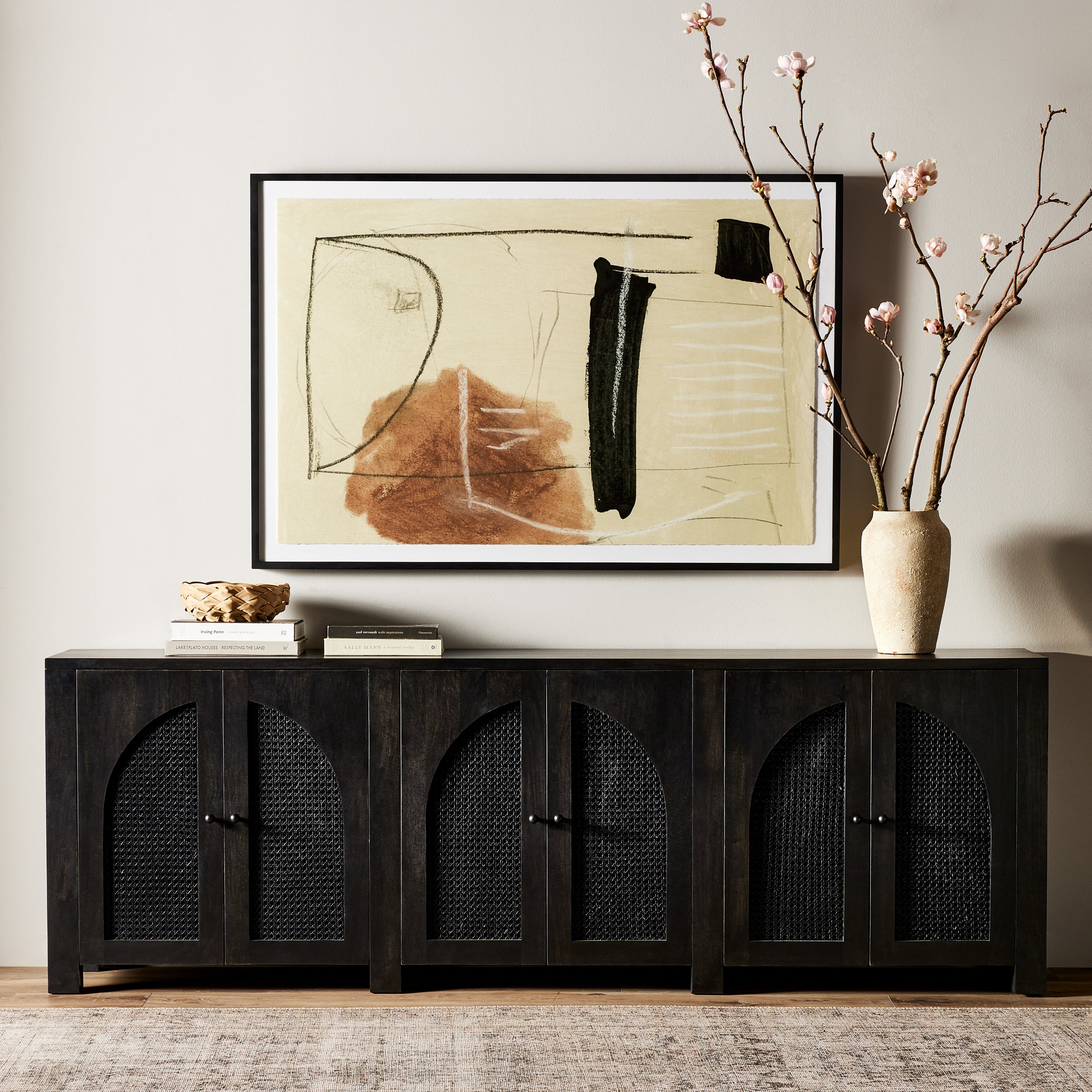 Tilda 6 Door Sideboard-Black Wash Mango - StyleMeGHD - 