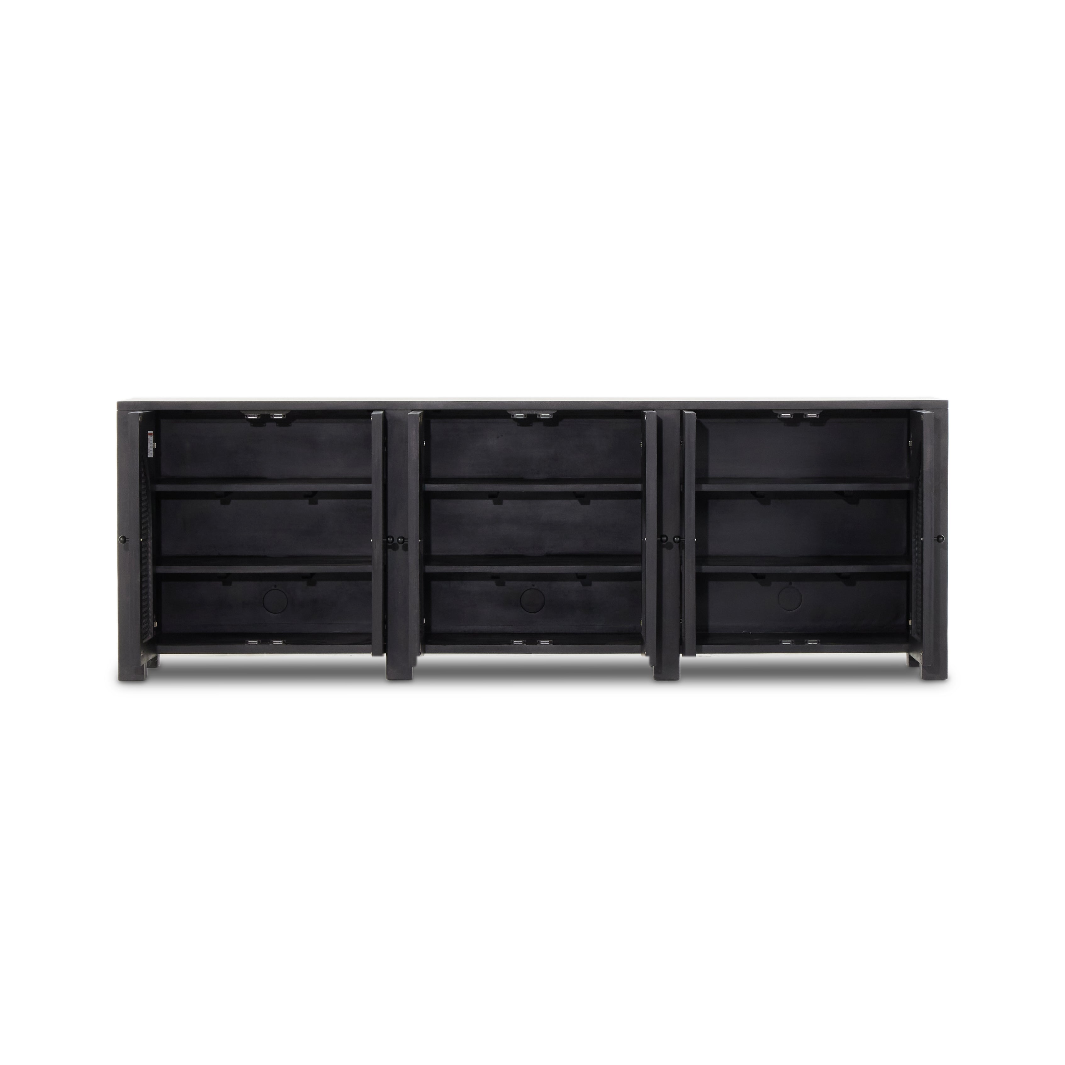 Tilda 6 Door Sideboard-Black Wash Mango - StyleMeGHD - 