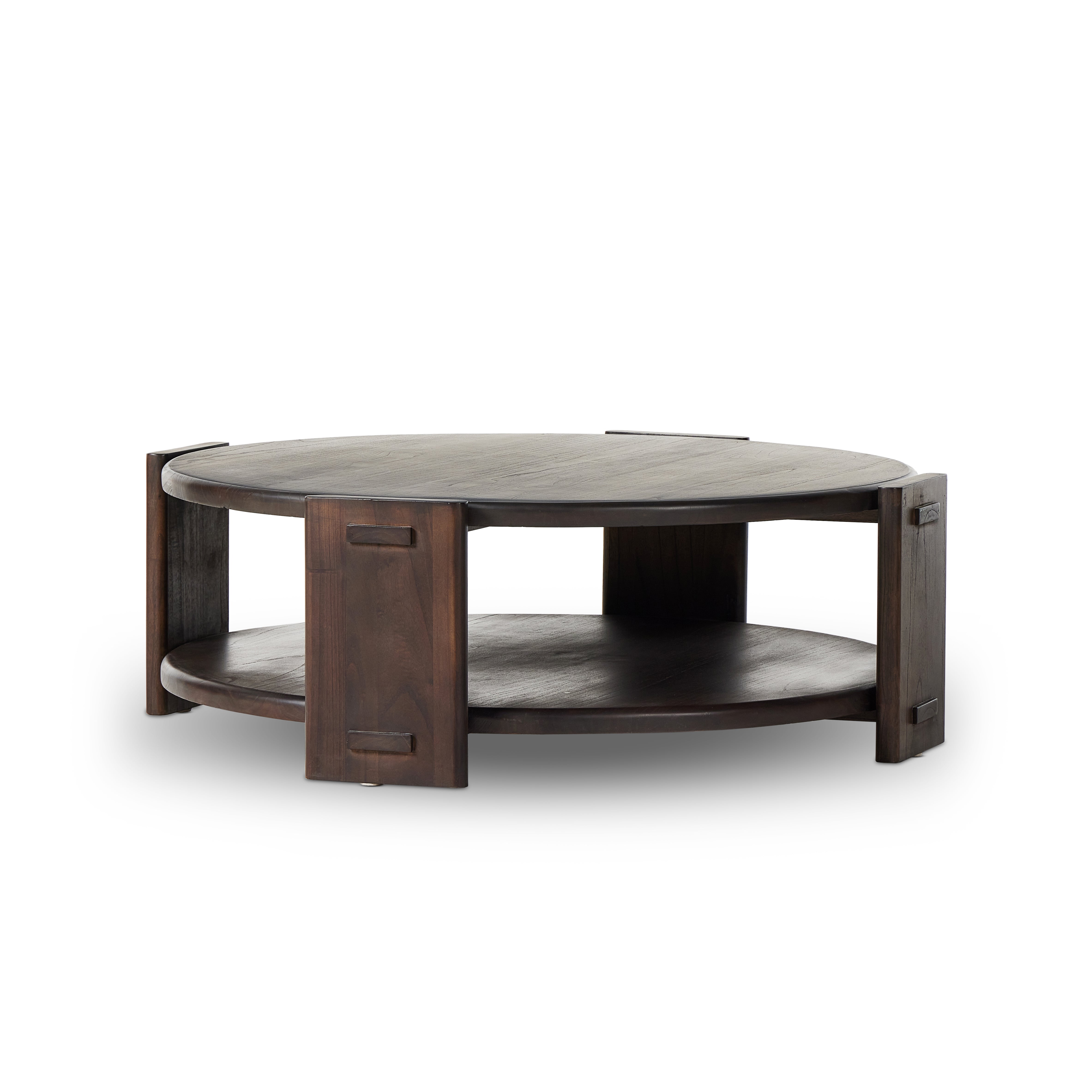 Two Tier Coffee Table-Matte Brown Neem - StyleMeGHD - 