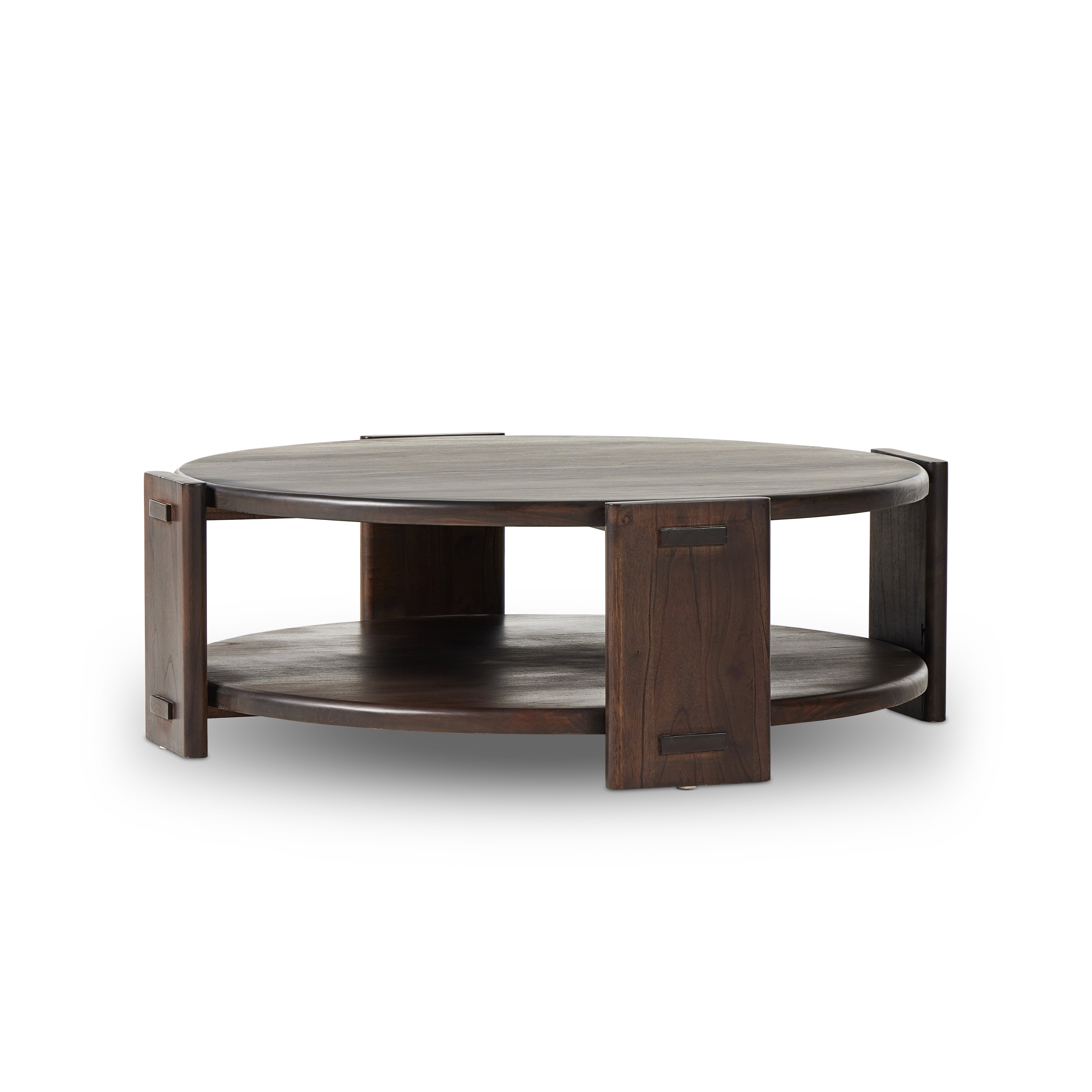 Two Tier Coffee Table-Matte Brown Neem - StyleMeGHD - 