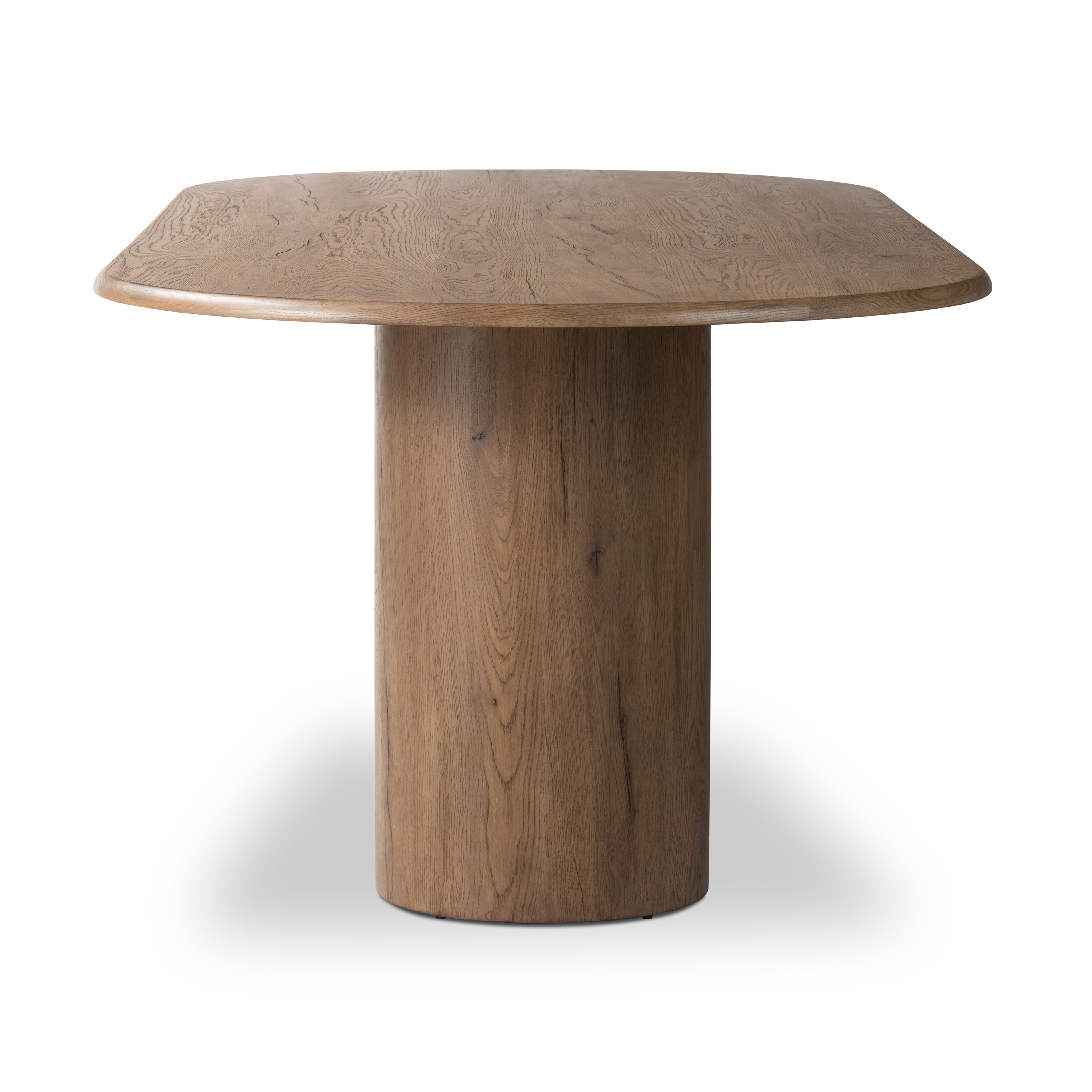 Olexey Oval Dining Table-Rubbed Light - StyleMeGHD - 