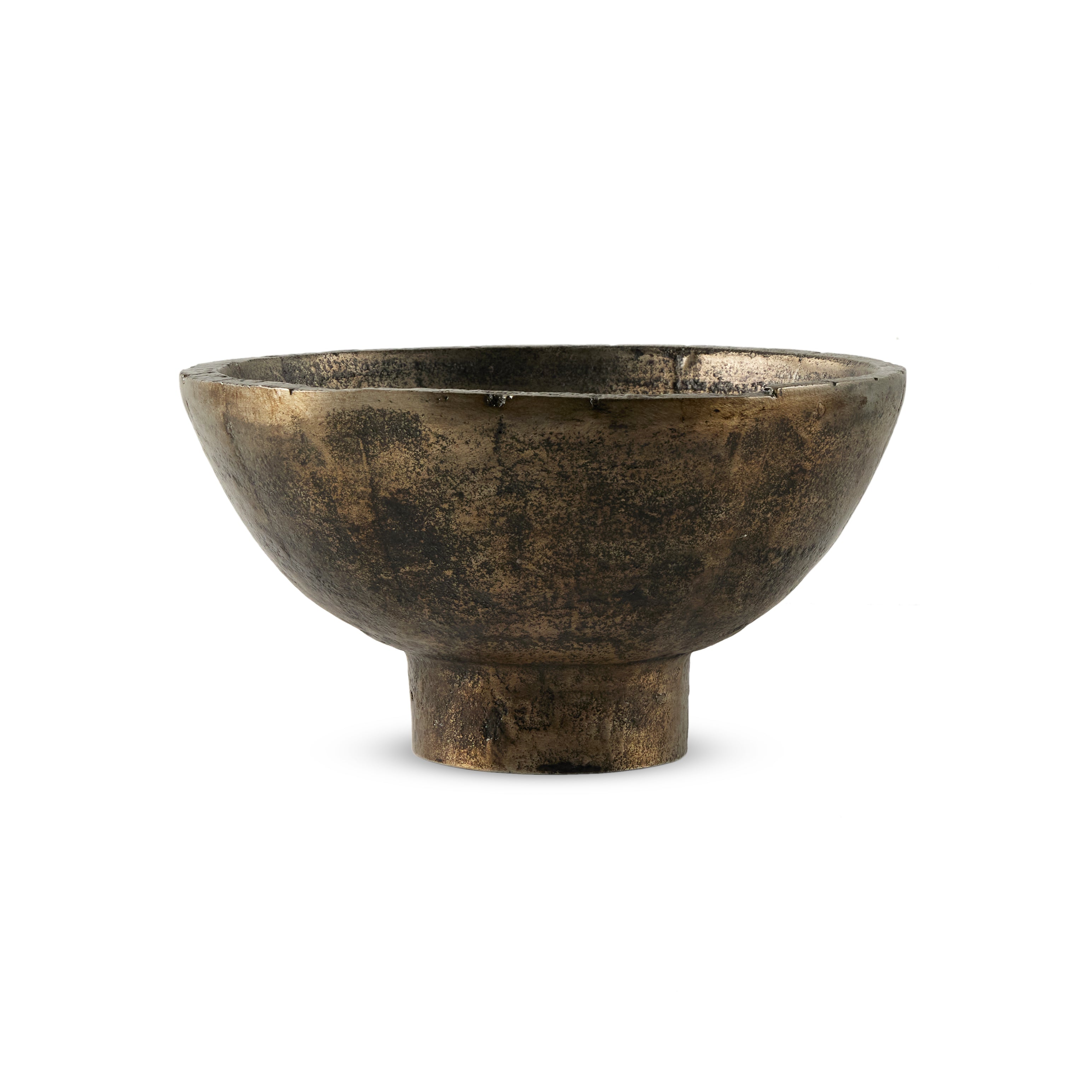 Jagen Outdoor Pedestal Bowl-Rustic Cast - StyleMeGHD - 