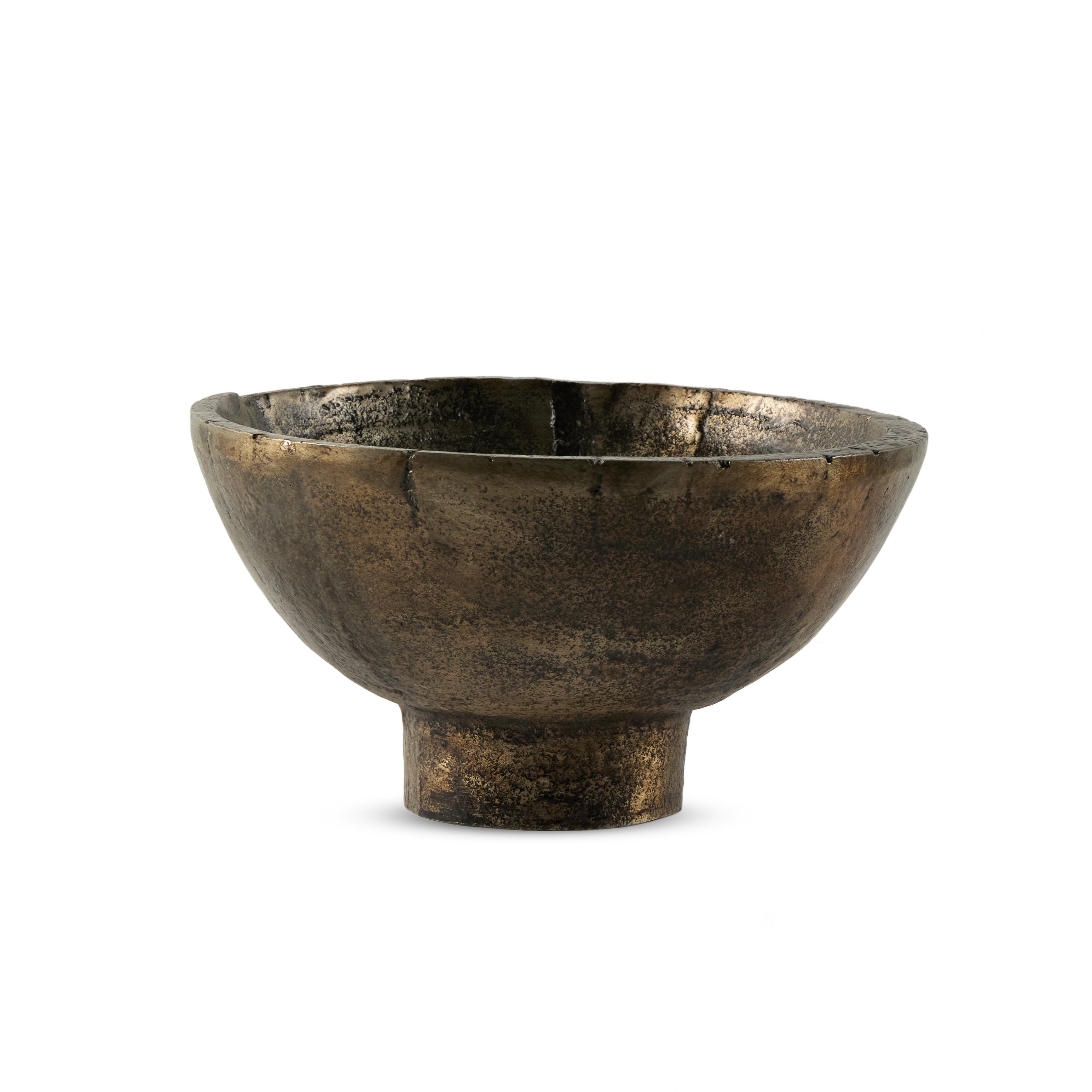 Jagen Outdoor Pedestal Bowl-Rustic Cast - StyleMeGHD - 