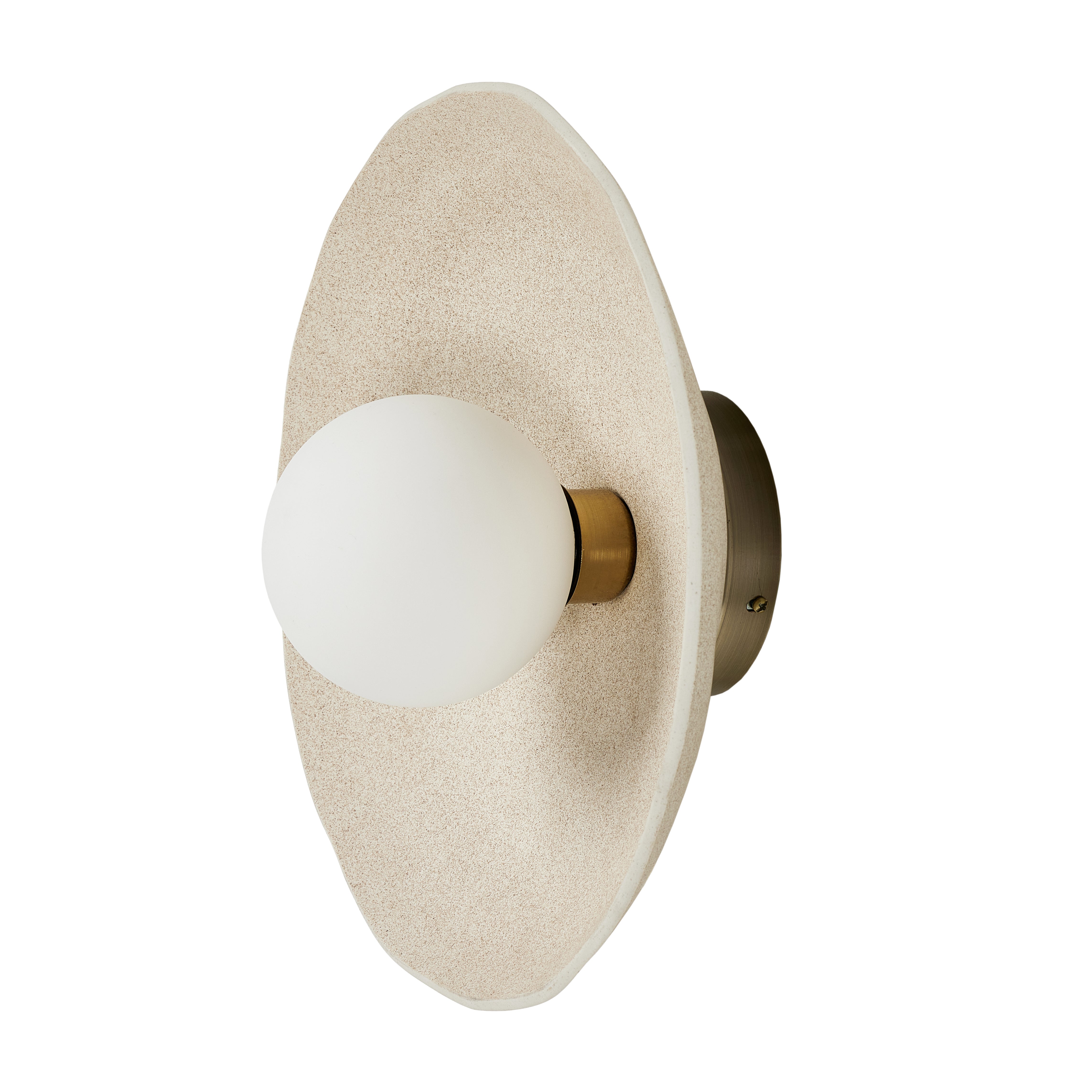 Organic Ceramic Sconce-Light Sand - StyleMeGHD - 