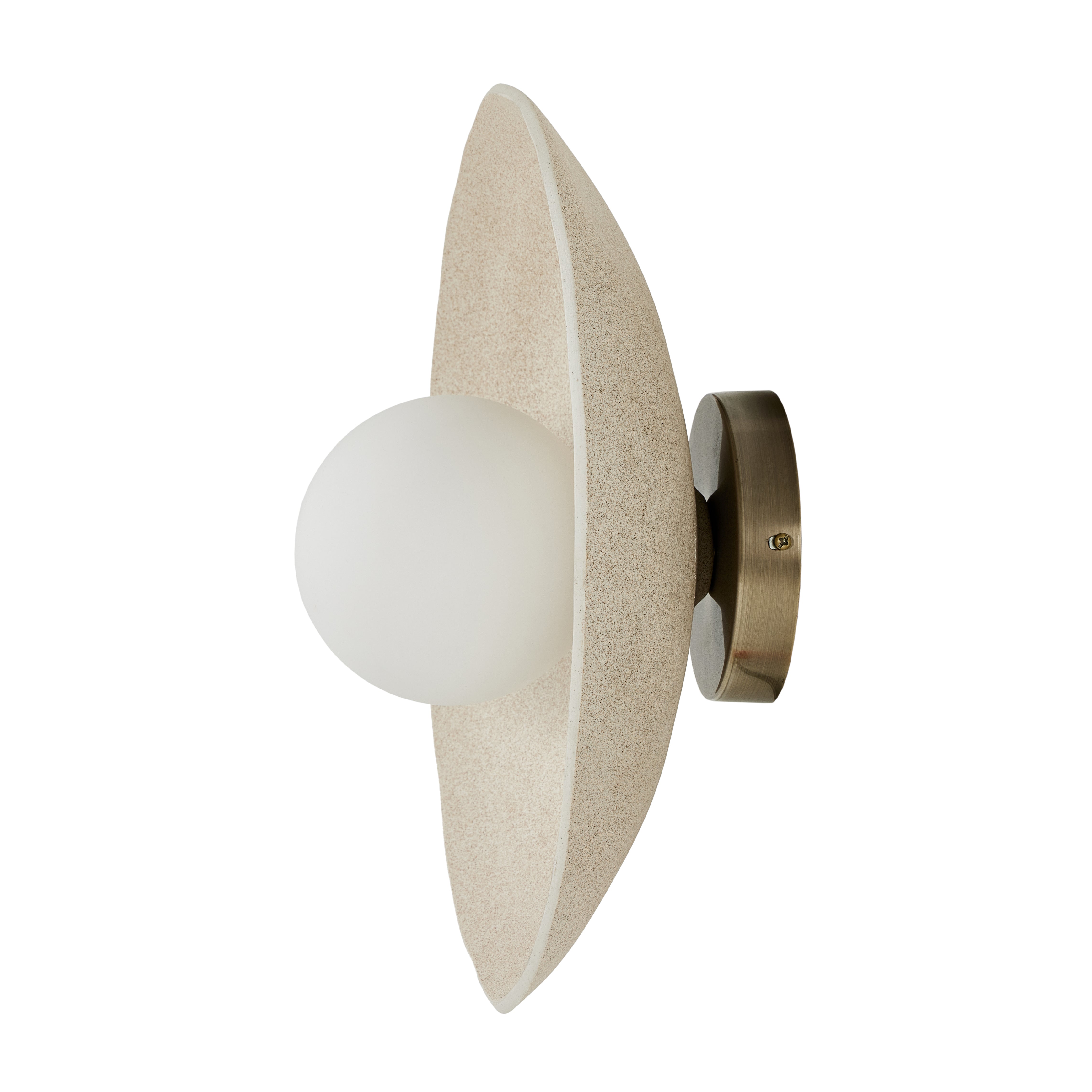 Organic Ceramic Sconce-Light Sand - StyleMeGHD - 