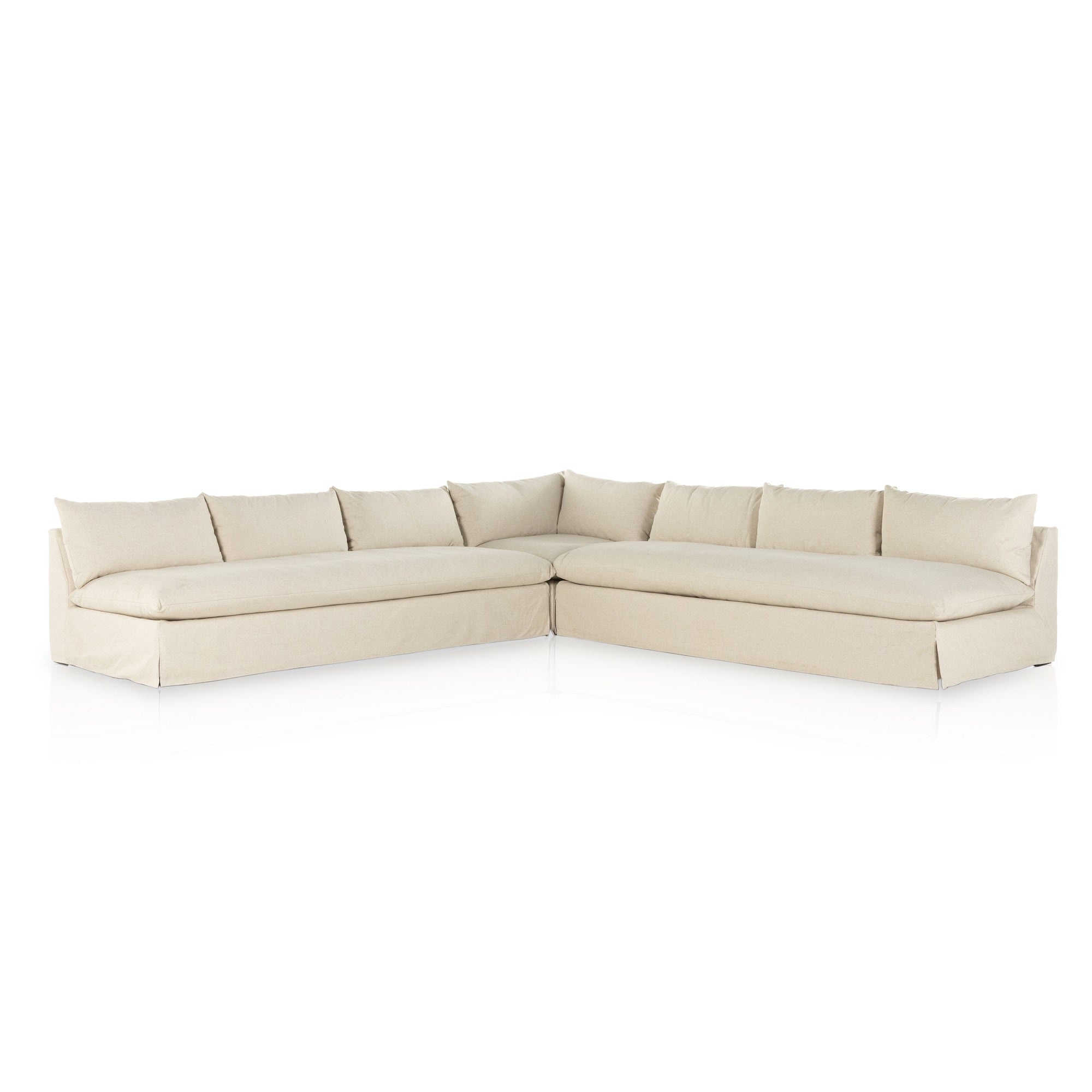 Grant Slipcover 3-Piece Sectional