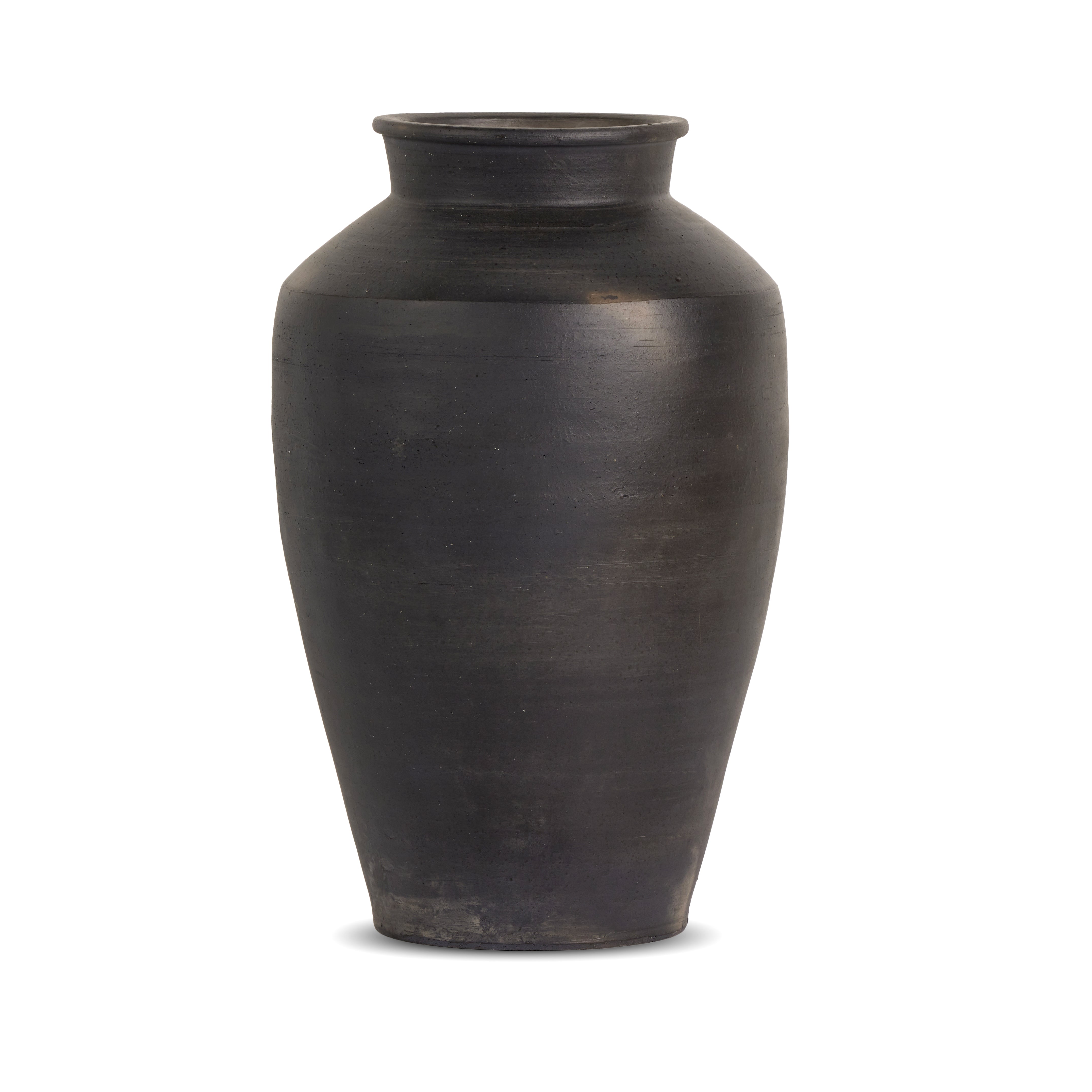 Kyland Vase-Aged Black Ceramic - StyleMeGHD - 