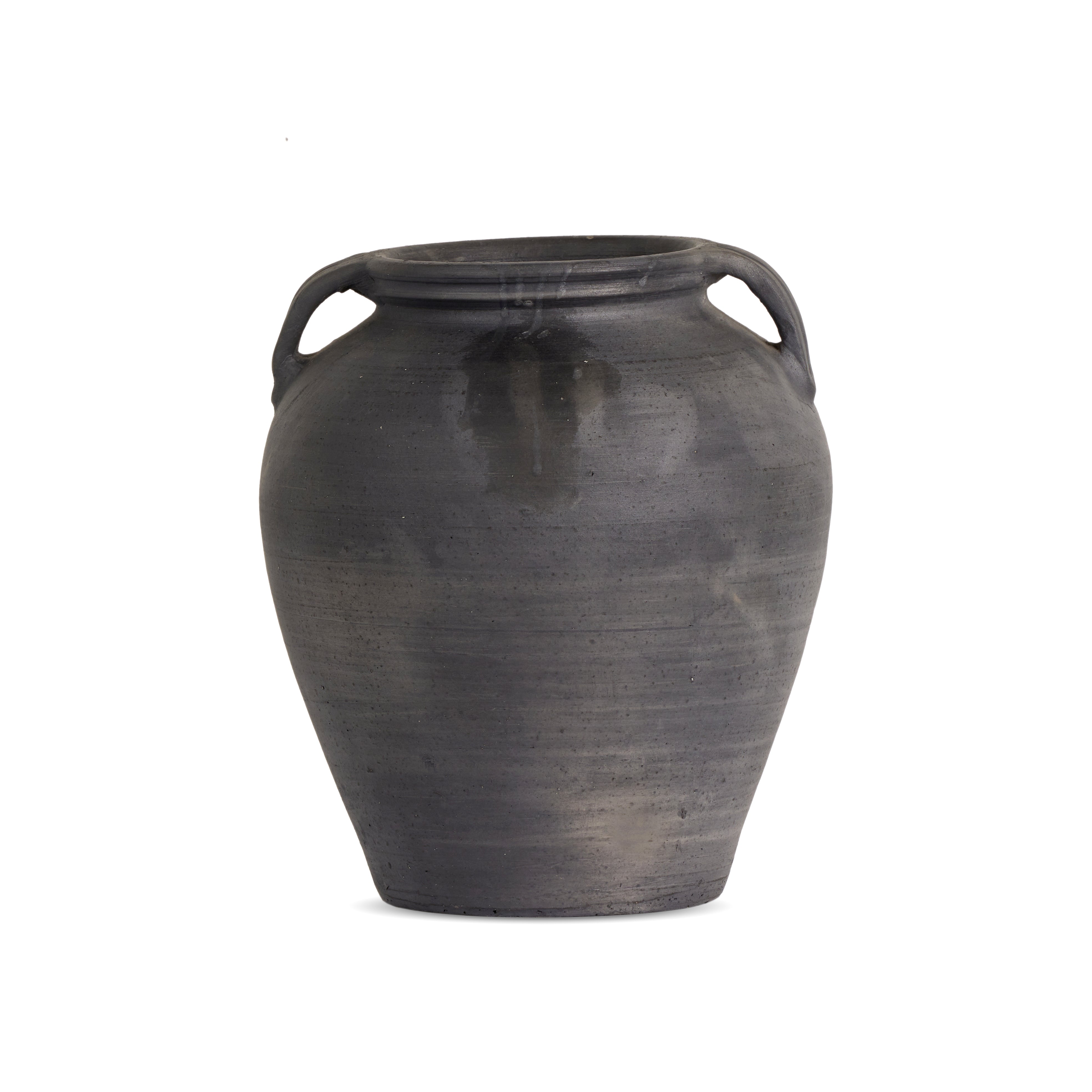 Laith Vase-Aged Black Ceramic - StyleMeGHD - 