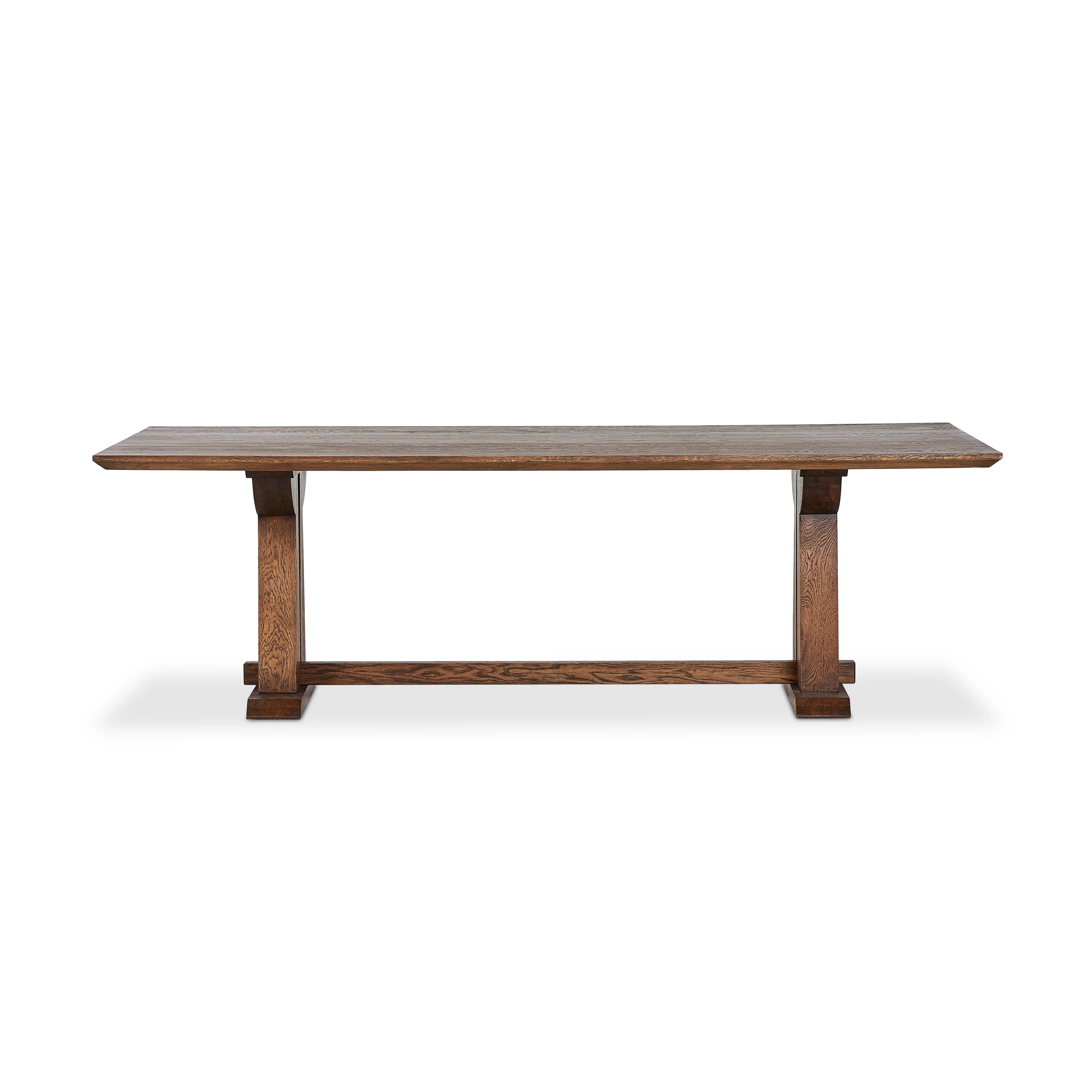 Ashwin Dining Table-Brown Oak - StyleMeGHD - 