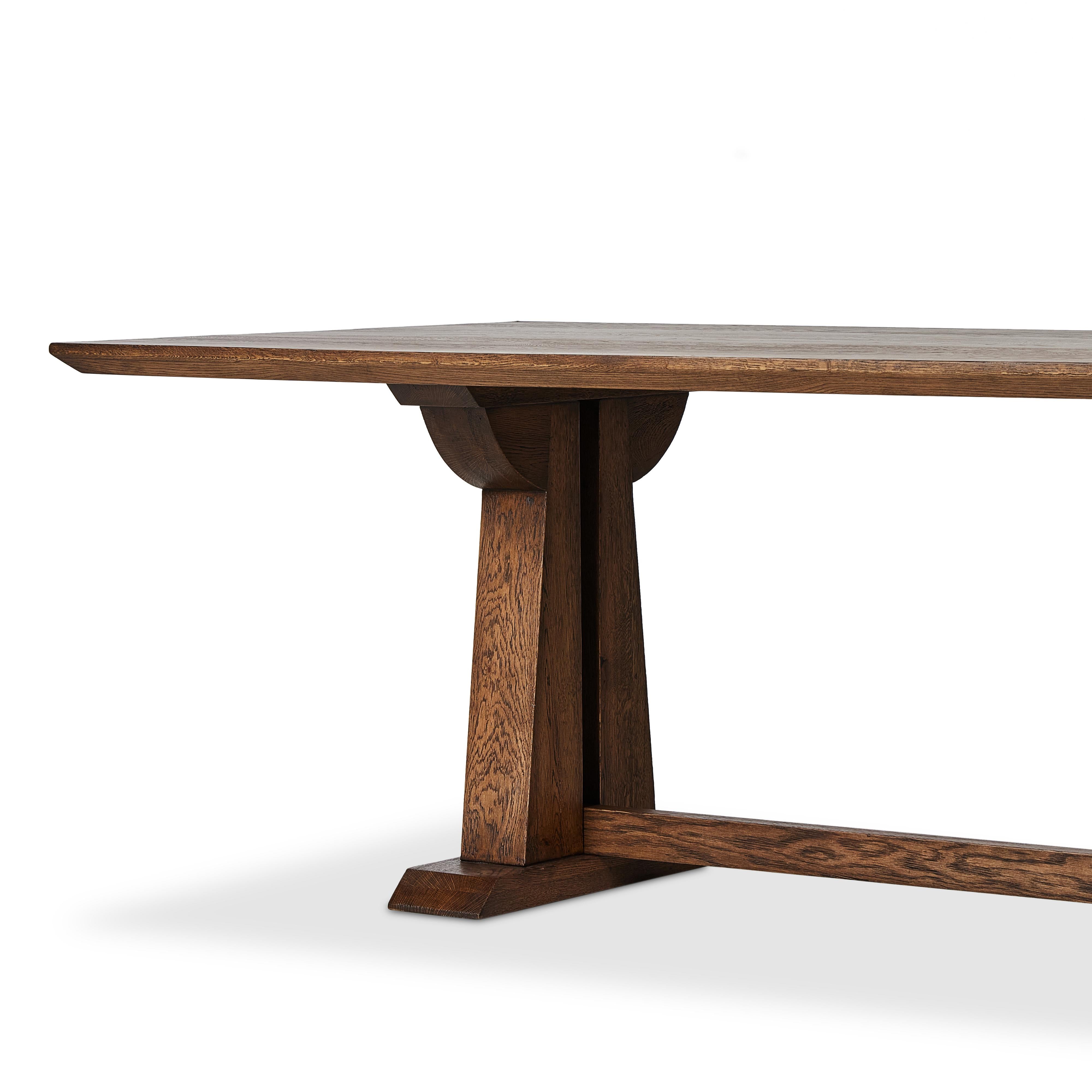 Ashwin Dining Table-Brown Oak - StyleMeGHD - 