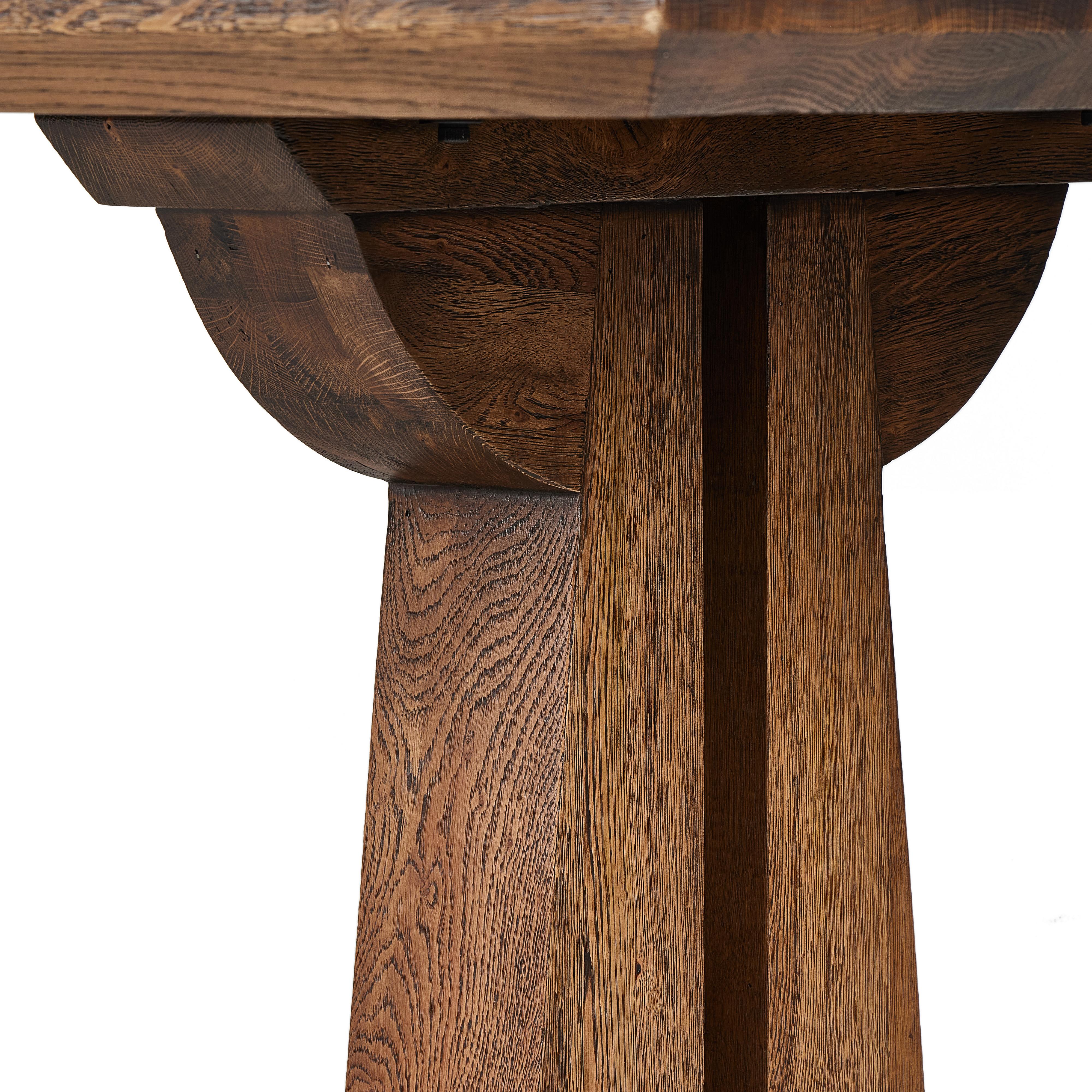 Ashwin Dining Table-Brown Oak - StyleMeGHD - 