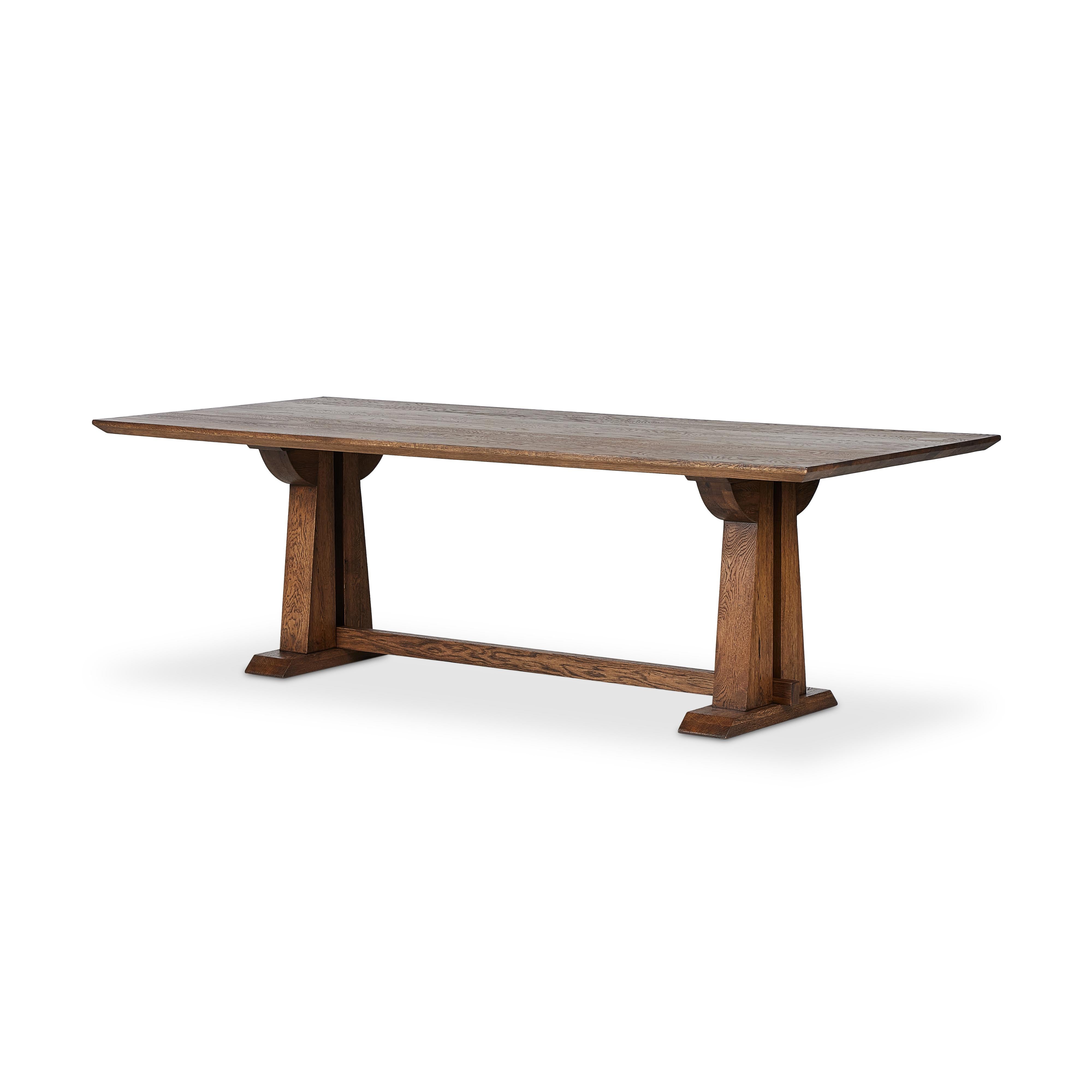 Ashwin Dining Table-Brown Oak - StyleMeGHD - 