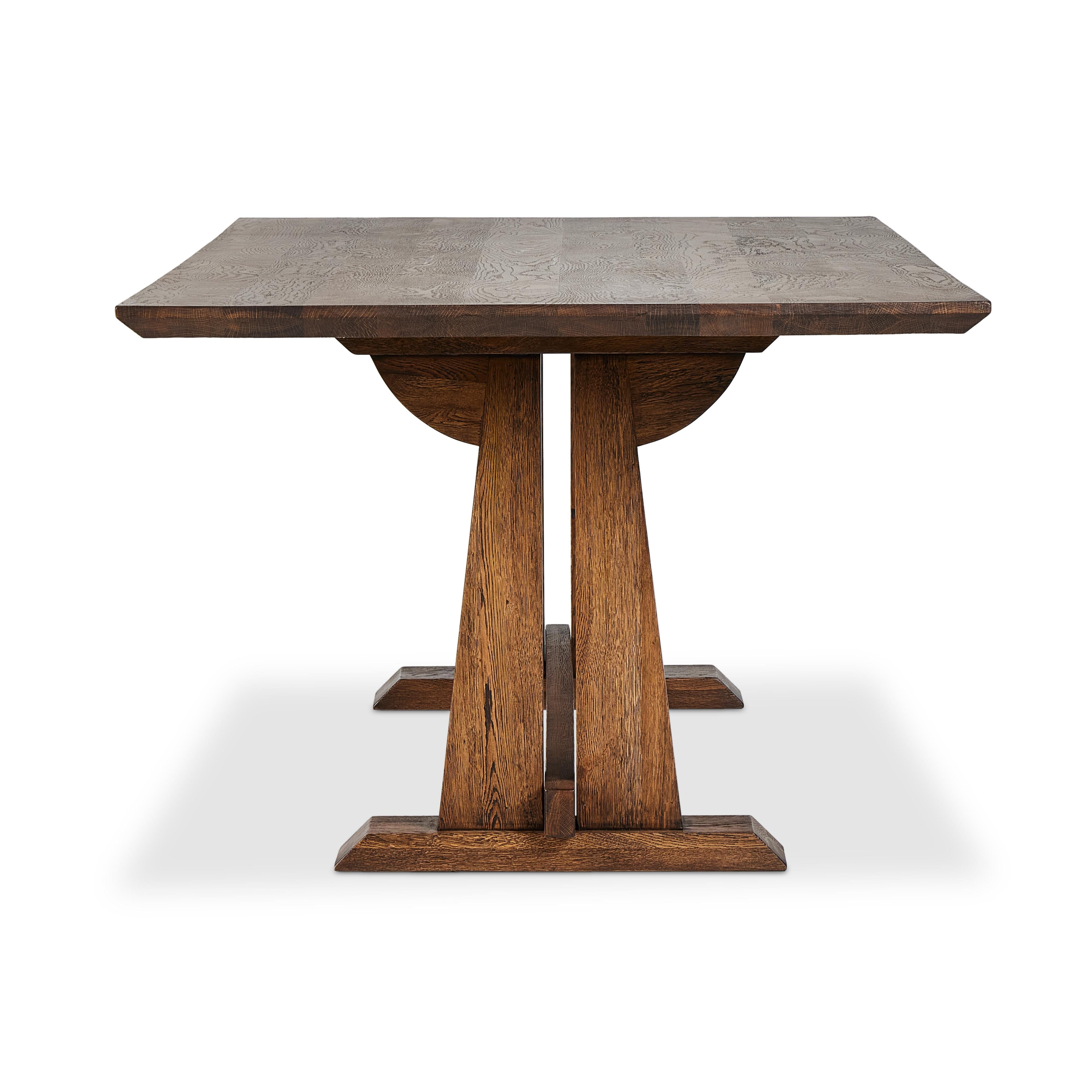 Ashwin Dining Table-Brown Oak - StyleMeGHD - 