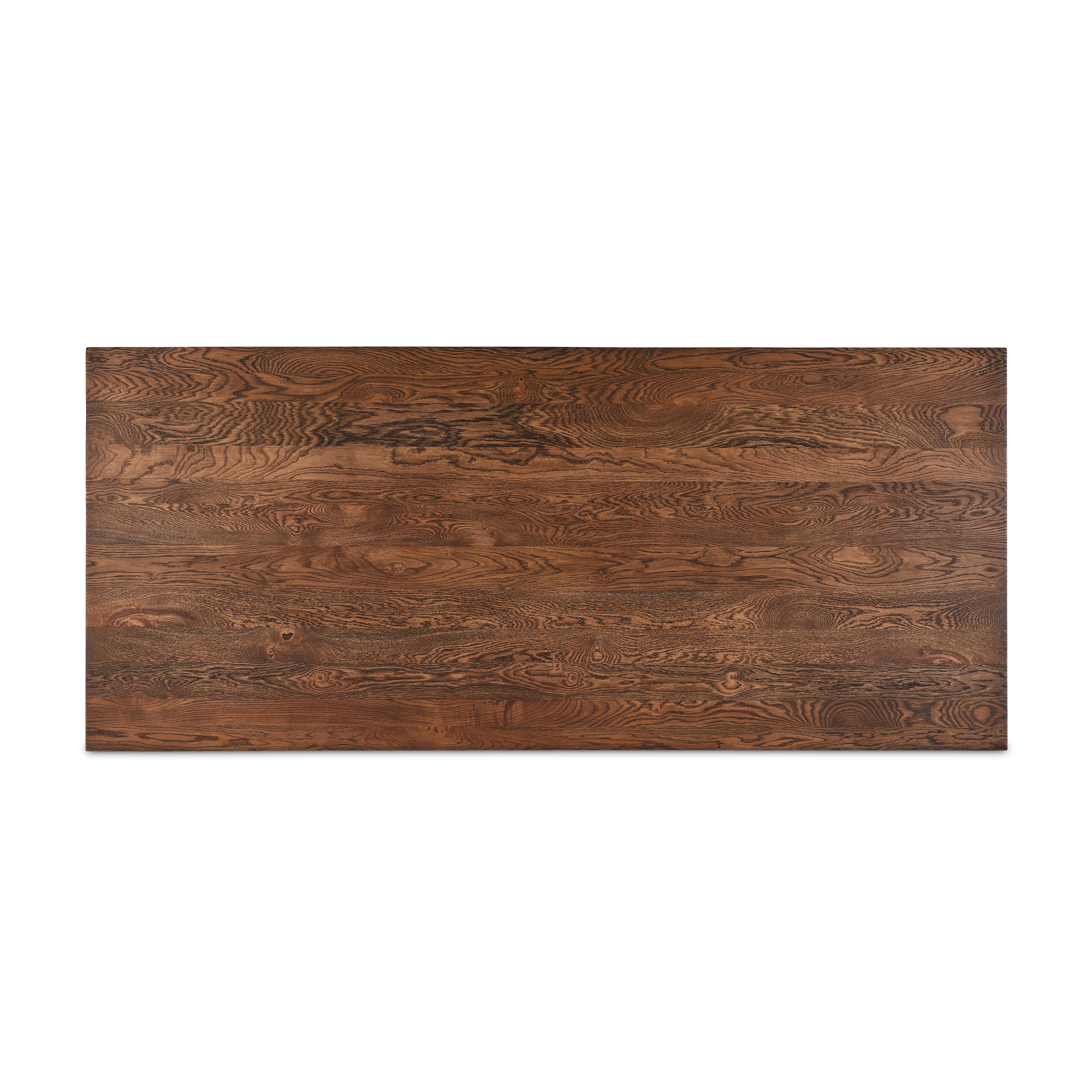 Ashwin Dining Table-Brown Oak - StyleMeGHD - 