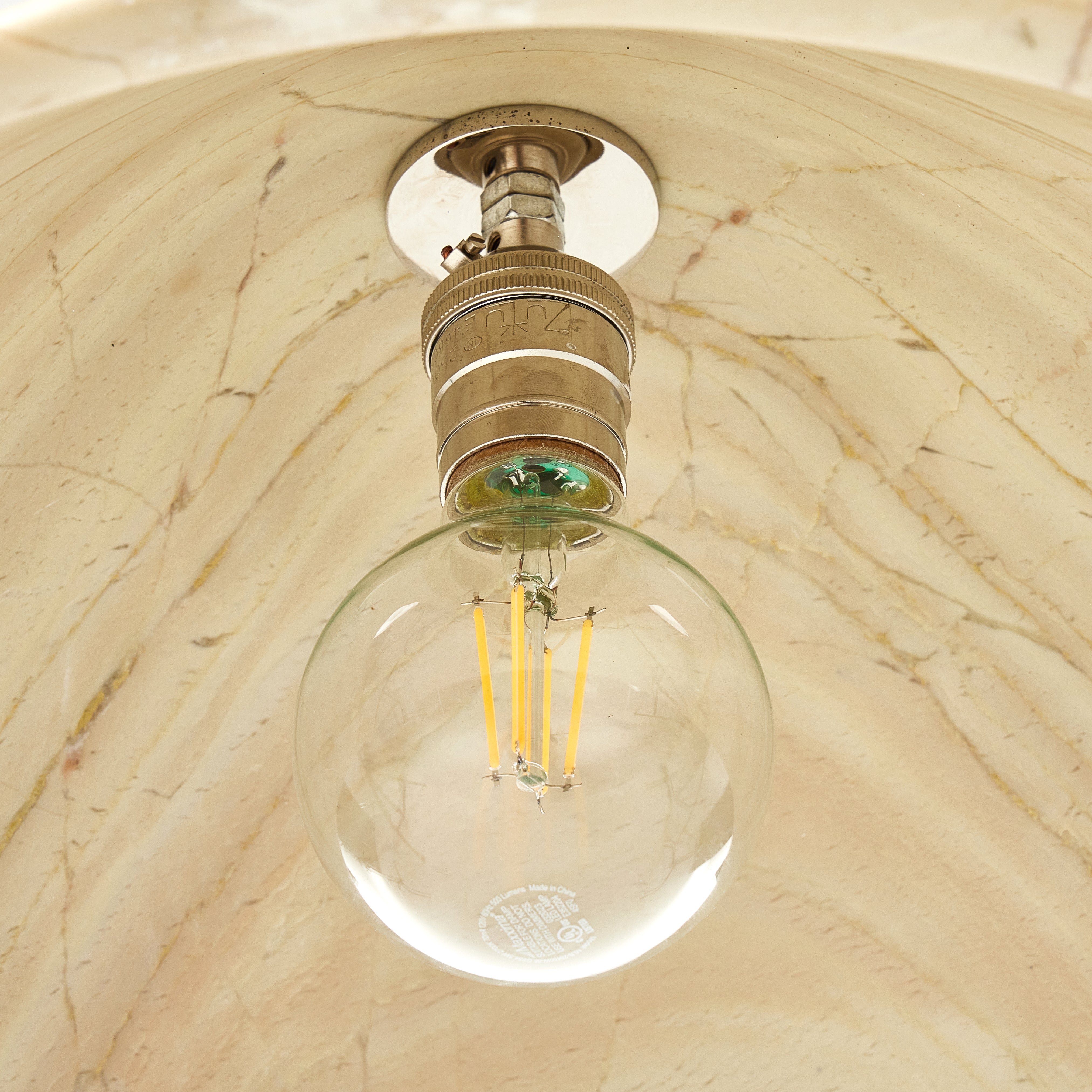 Concetta Pendant-Ecru Marble Solid - StyleMeGHD - 