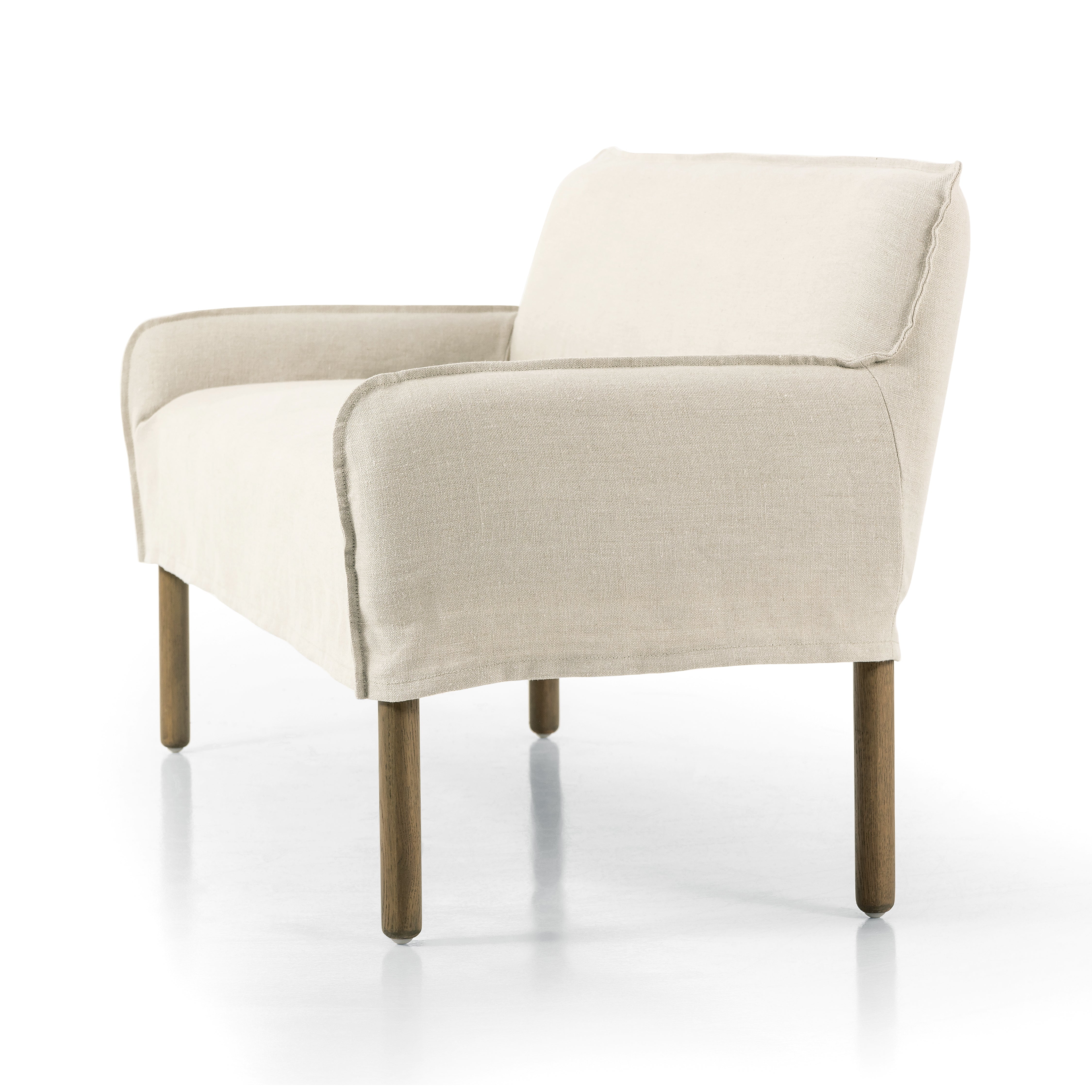 Addington Slipcover Bench-Brussels Ntrl - StyleMeGHD - 