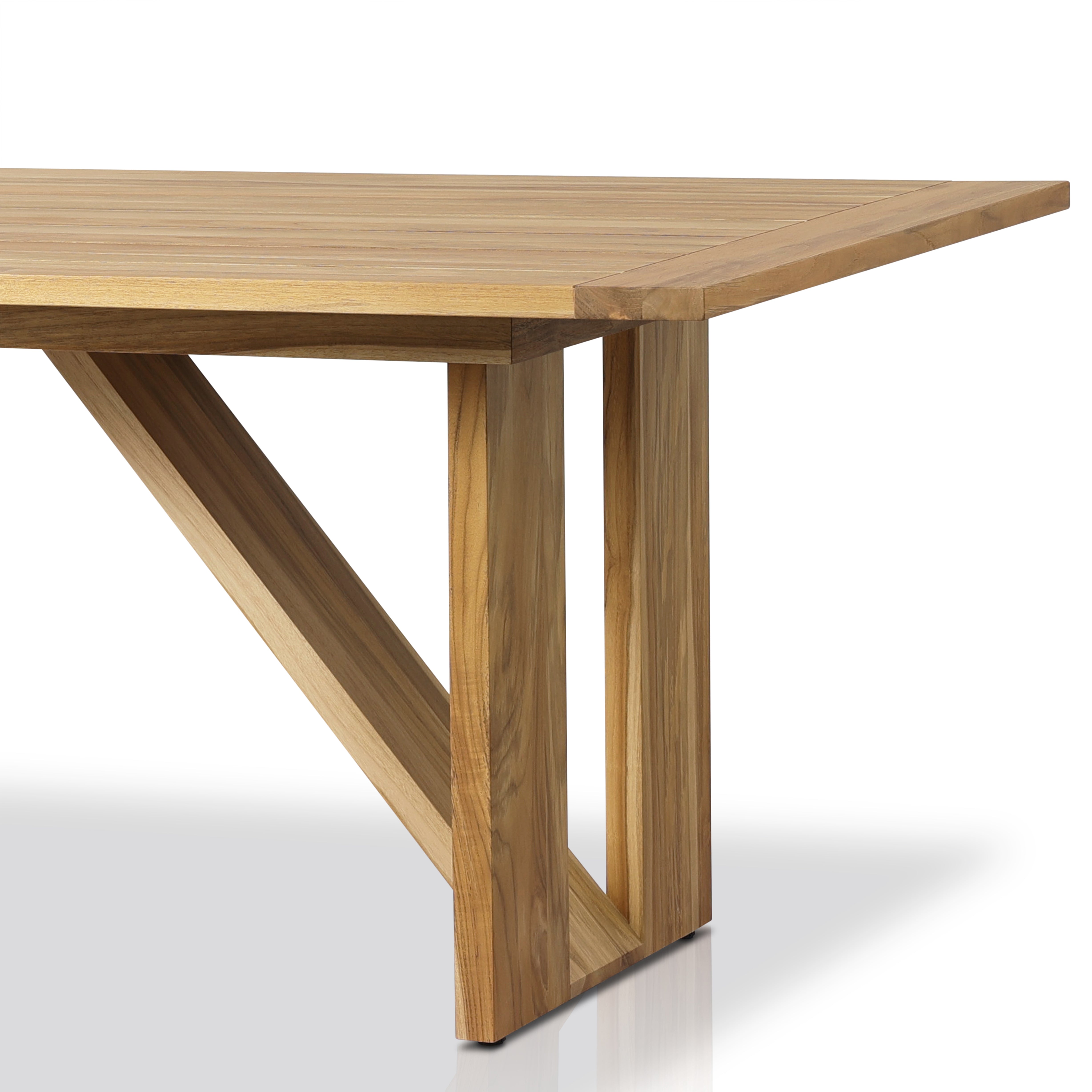 Enders Outdoor Dining Table-Ntrl-Fsc - StyleMeGHD - 