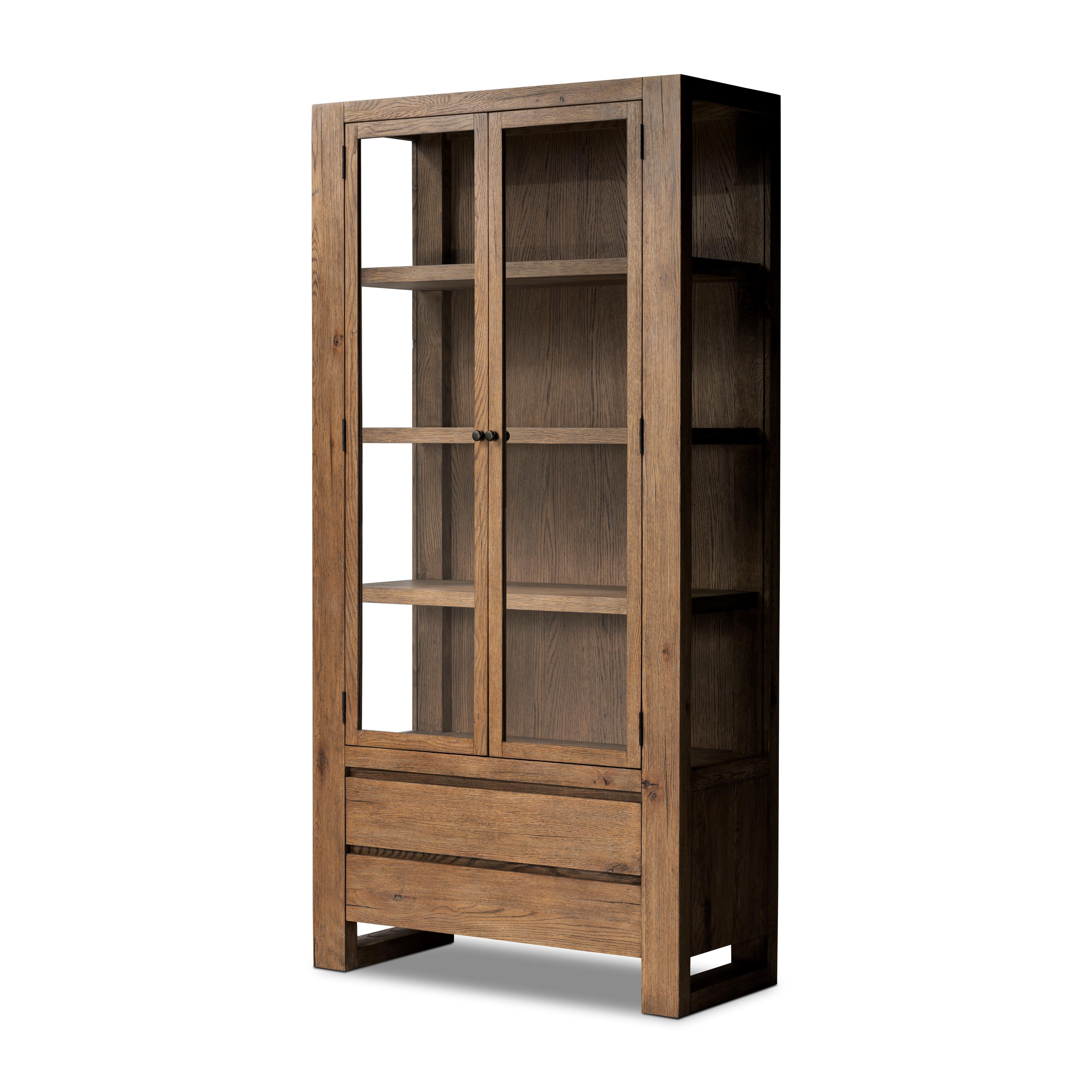 Norwich Cabinet-Weathered Oak Veneer - StyleMeGHD - 